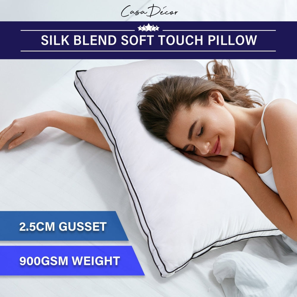 Luxury Silk Blend Decorative Throw Pillow - Single Pack for Sofa, Bed & Home Decor