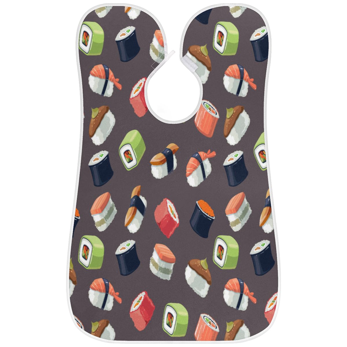 Cfpolar Japanese Cute Sushi Beard Bib - Non-Stick Hair Catcher for Men Shaving with Suction Cups, Beard Apron & Grooming Cape - Perfect Birthday Gift for Husband or Dad - Ideal for Barbershops & Home Grooming