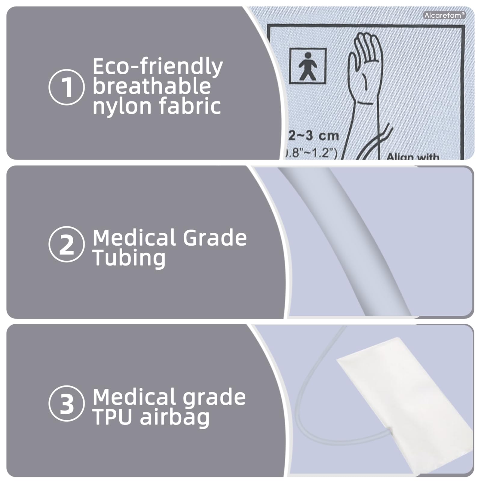 Extra Large Blood Pressure Cuff 9”-21” (22-54CM) - XL Replacement Cuff Compatible with Omron BP Monitor for Adults with Big Arms - Includes 6 Connectors - Ideal for Home Health Monitoring & Medical Use