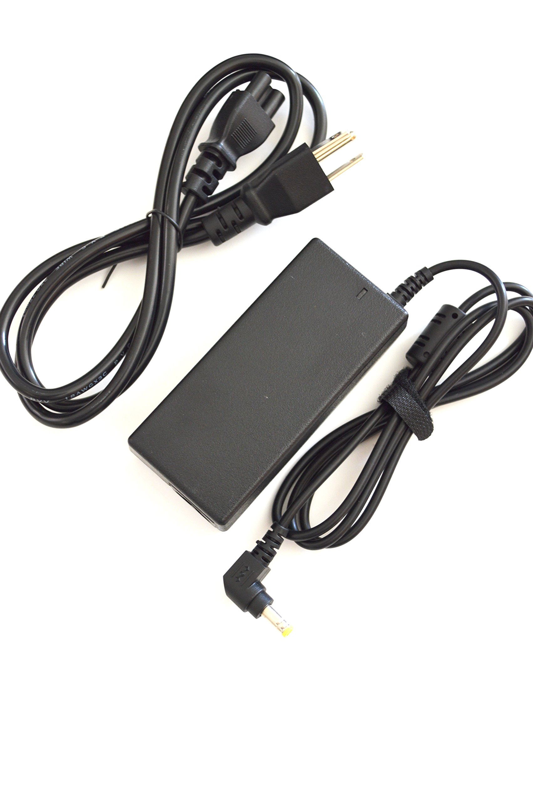 Replacement AC Adapter Charger for Toshiba Satellite C650 Series Laptops - Compatible with C650-ST5NX1, C650-ST5NX2, C650-ST6NX3 & More Models - Power Supply Cord with Free USmart Euro Plug Travel Attachment - Perfect for Home, Office or Travel Use