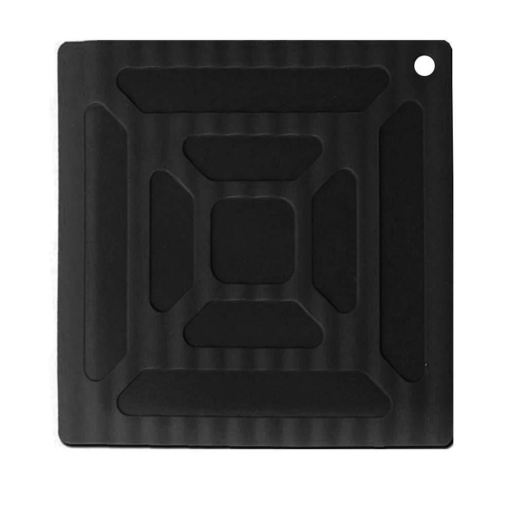 3-Piece Silicone Trivet Set - Heat Resistant Non-Slip Hot Pads & Pot Holders with Spoon Rest - Perfect for Kitchen Countertops, Dining Tables, and Outdoor BBQ Use