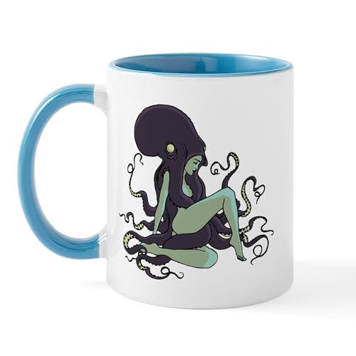 White/Blue Inside - Octopus Nymph Mug