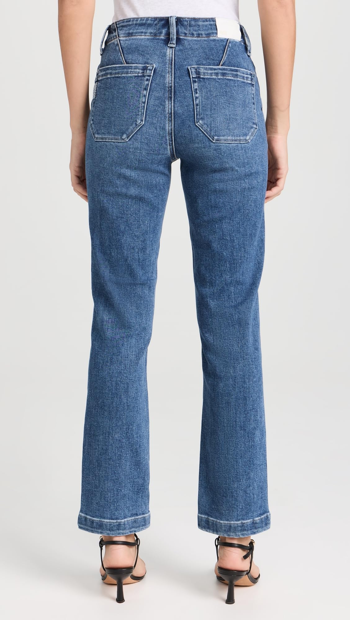PAIGE Women's Mayslie Straight Ankle Jeans - High Waist Slim Fit Denim Pants for Casual & Work Outfits | Perfect for Office, Date Night & Everyday Wear