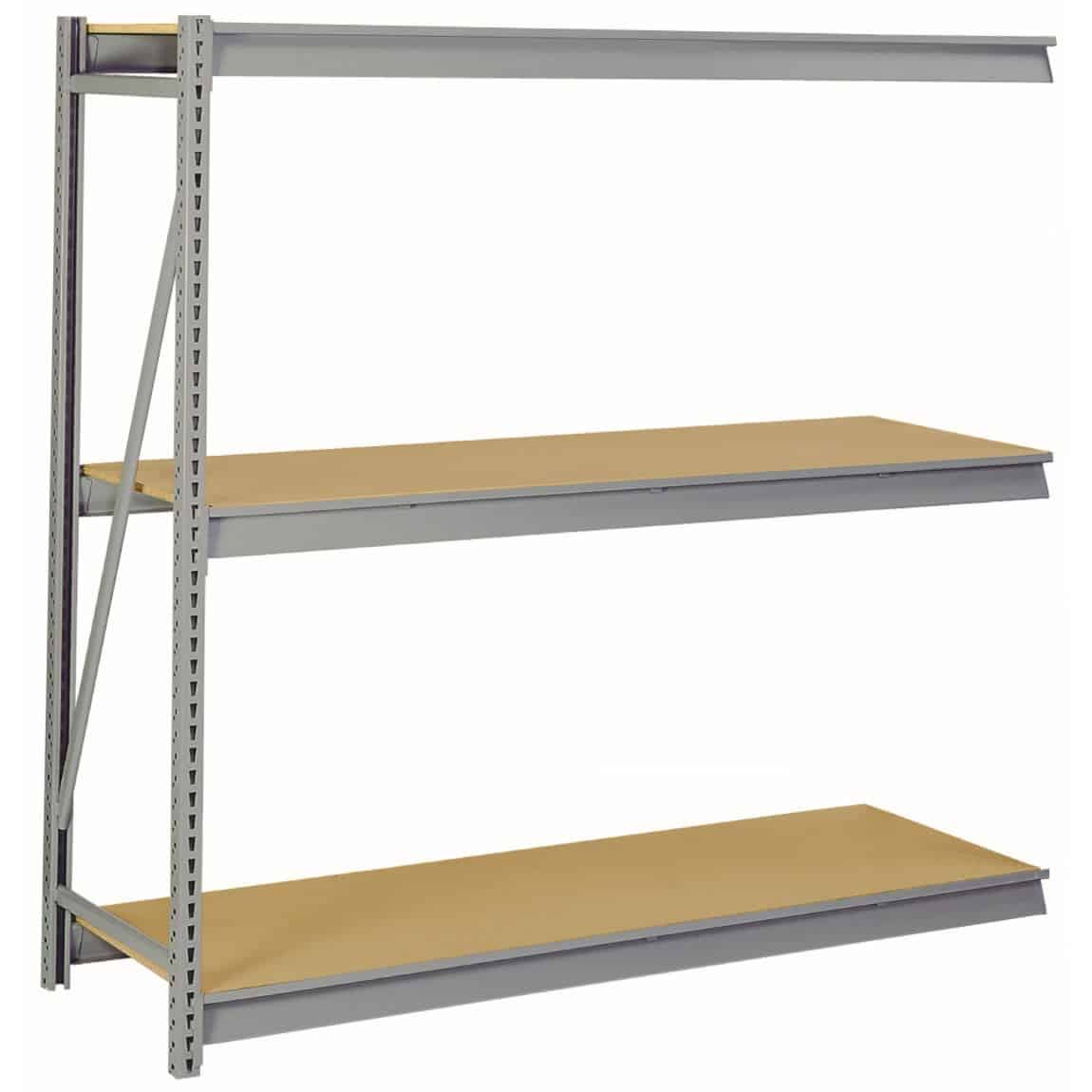 Heavy Duty Bulk Storage Rack with Particle Board Shelves - Industrial Shelving Unit for Warehouse, Garage & Home Organization