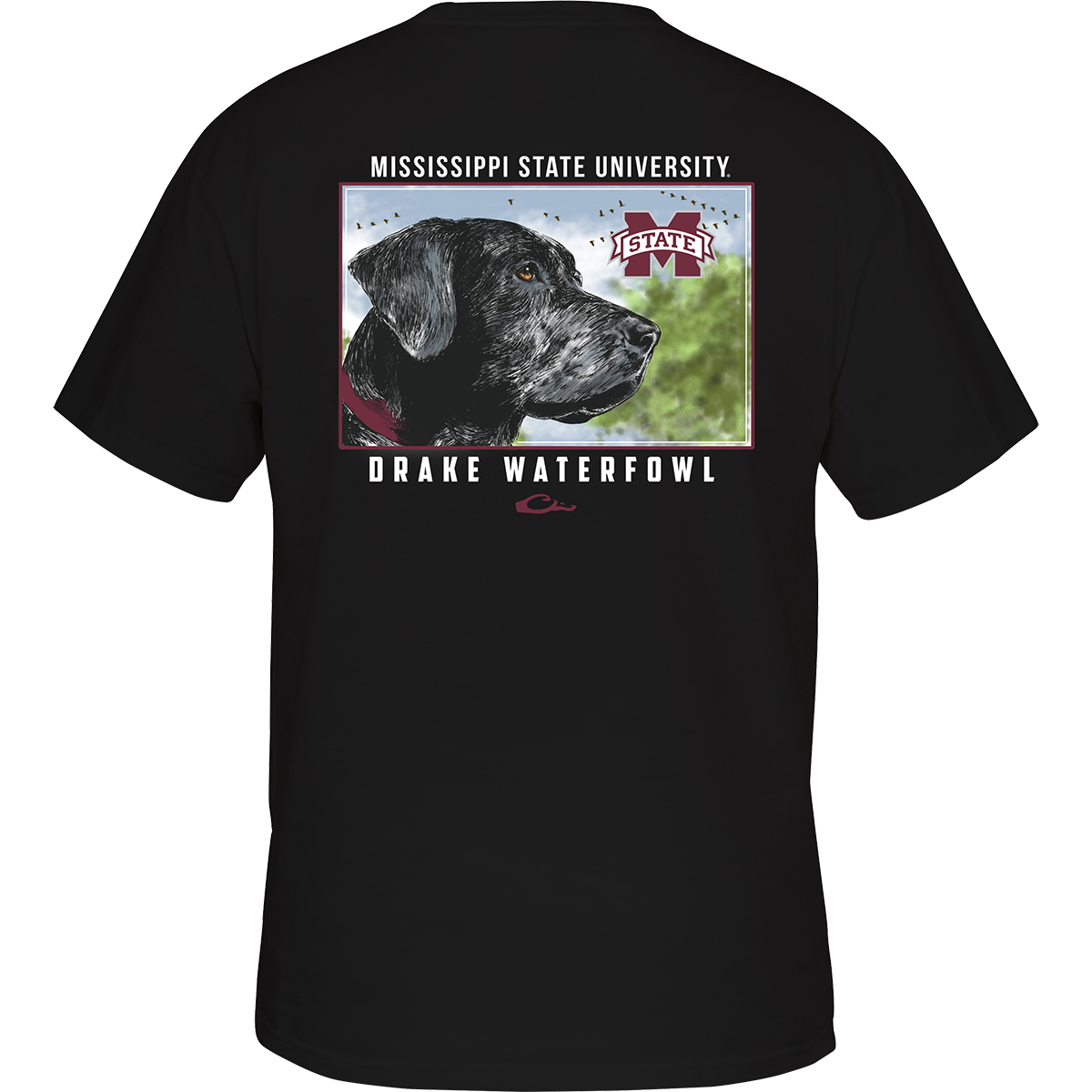 Mississippi State Black Lab T-Shirt | Comfortable Cotton College Apparel for Bulldogs Fans | Perfect for Gameday, School Spirit & Casual Wear