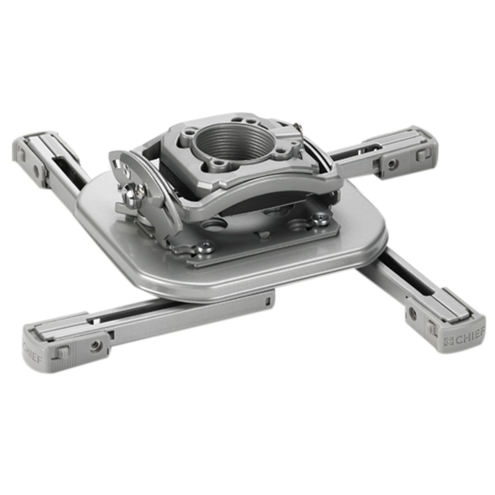 Chief RSM-DUS Silver Projector Mount for Small Projectors - Secure & Adjustable Hardware for Home Theater, Office Presentations & Classroom Use