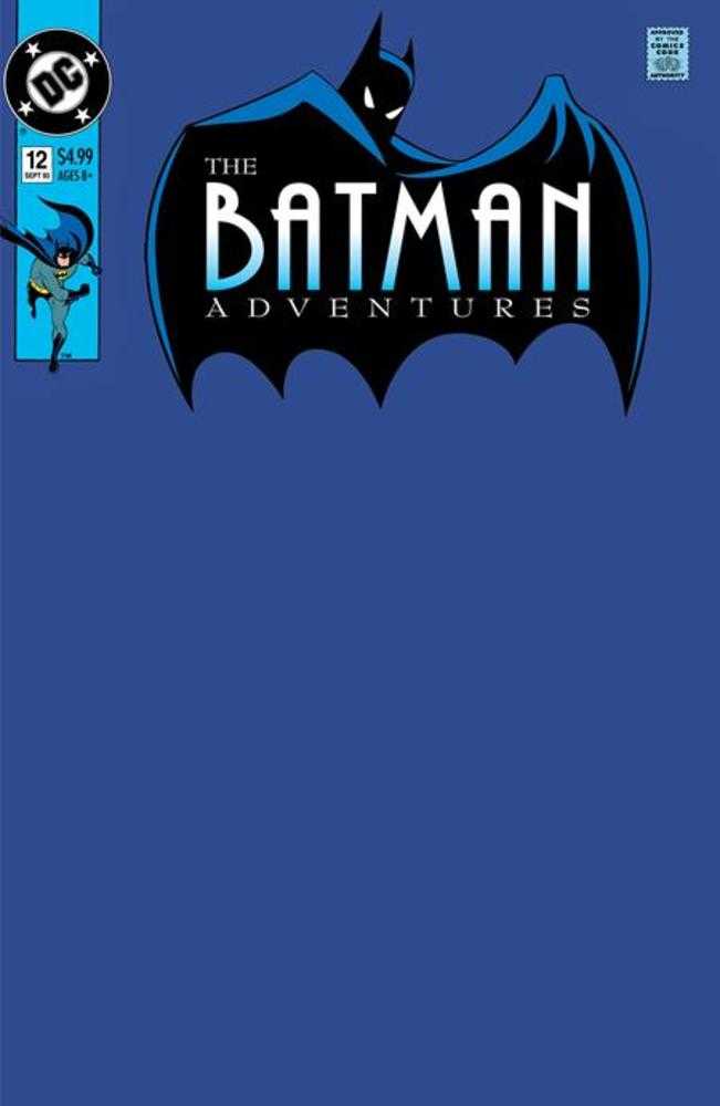 Batman Adventures #12 Facsimile Edition - Cover D Blank Variant Comic Book | DC Comics Collectible | Perfect for Collectors & Fans | Display, Gifts, Cosplay Inspiration