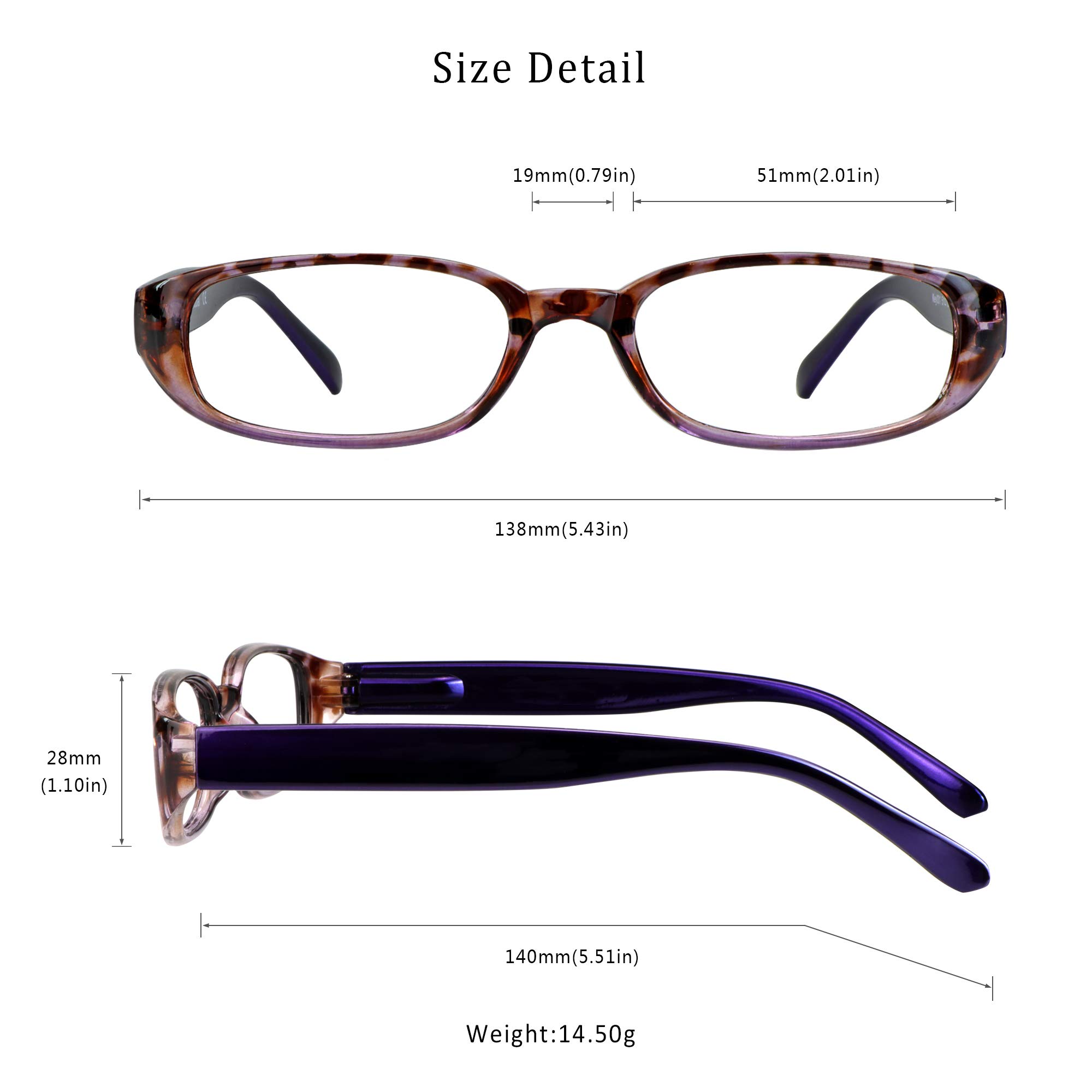 LifeArt Blue Light Blocking Glasses - 4 Pairs Anti Glare Computer Reading Glasses for Men & Women - Reduce Eye Strain for Office Work, Gaming & Screen Time