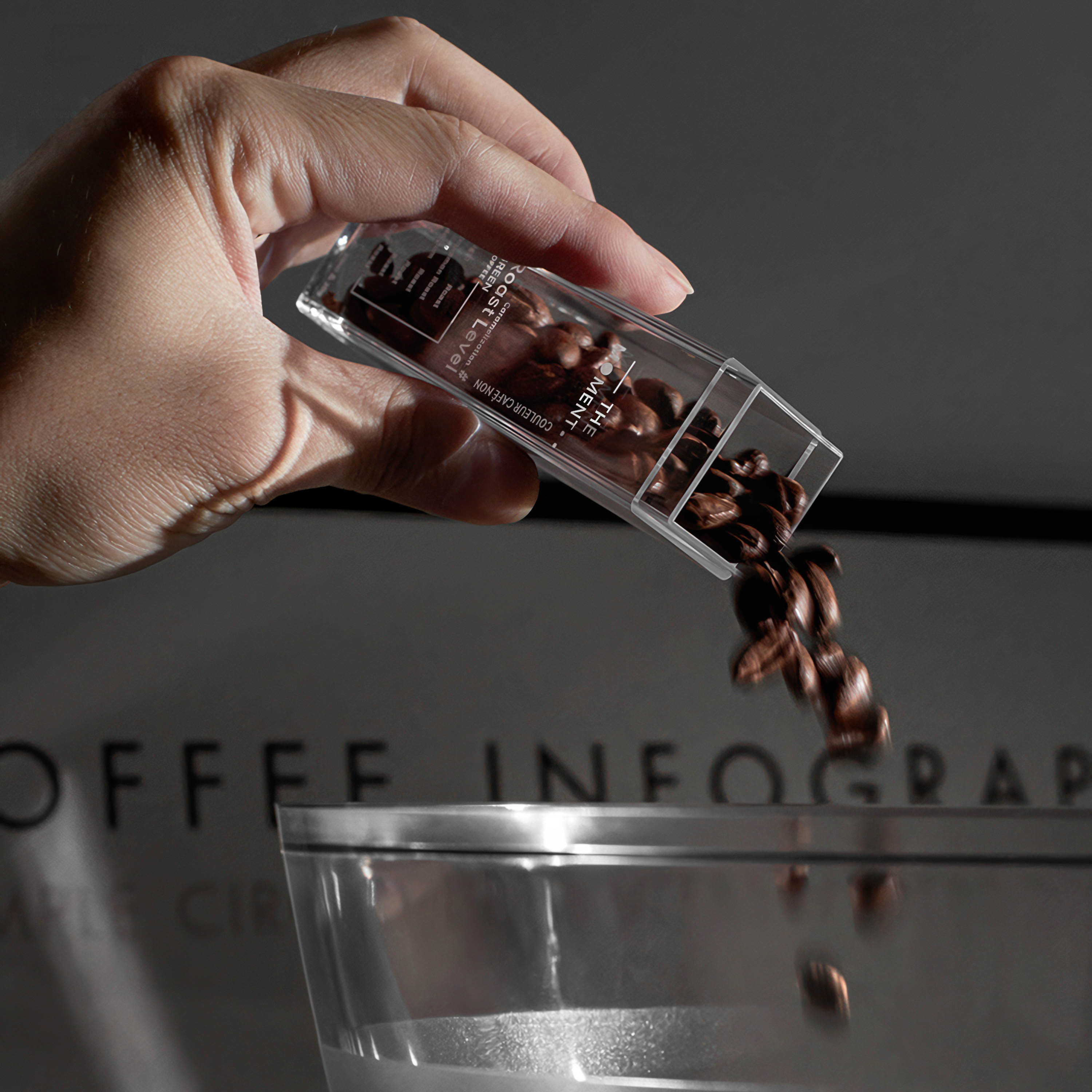 Premium Coffee Bean Storage Tubes with Stand - Airtight, Durable & Stackable for Freshness - Perfect for Home Baristas, Coffee Shops & Gifting (MUVNA Brand)
