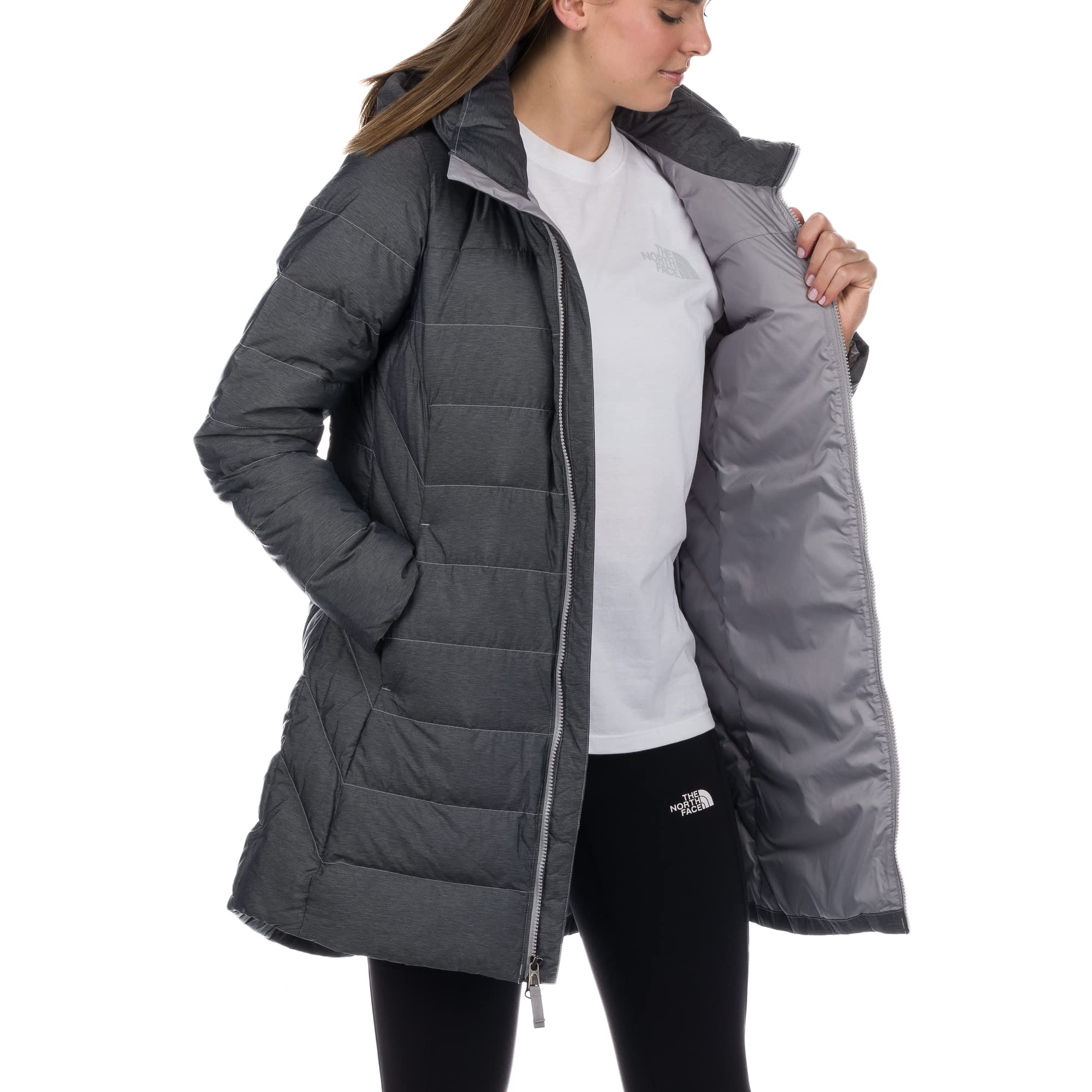 THE NORTH FACE Women's Flare Down Minoqua Parka - Waterproof Winter Coat with 550 Fill Power Down, Hooded Insulated Jacket for Cold Weather - Perfect for Skiing, Snowboarding & Outdoor Adventures
