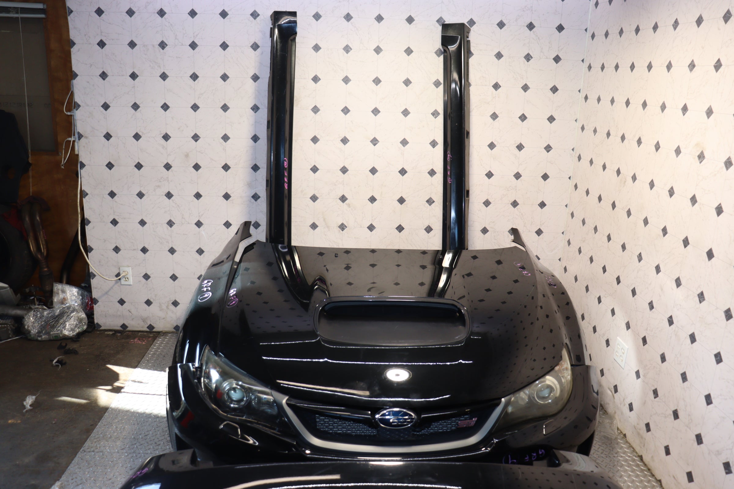 JDM 08-14 Subaru STI Nose Cut Conversion Panels | Front Bumper Conversion Kit for WRX STI | Perfect for Car Restoration & Custom Builds