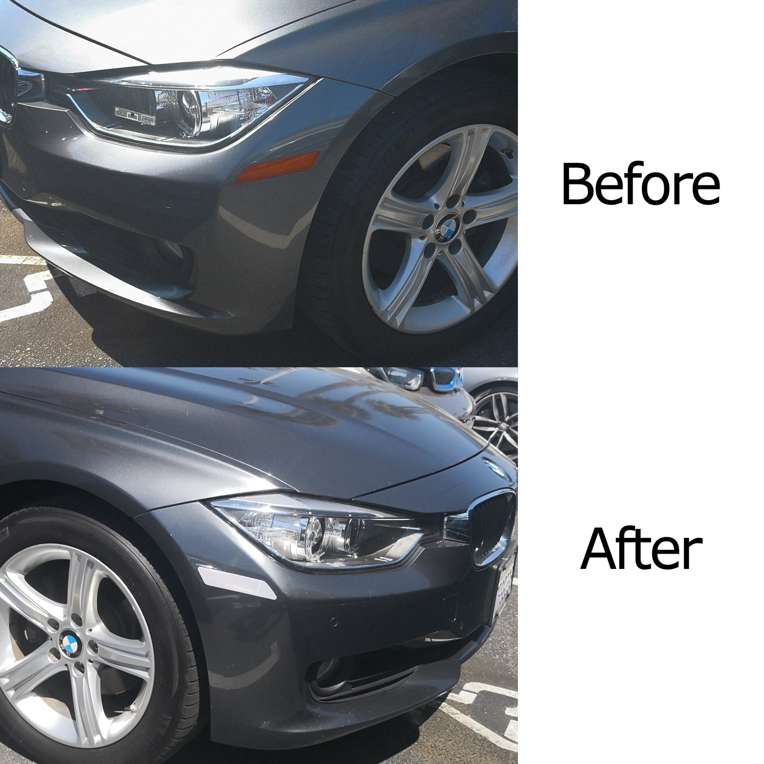 Reflective Overlay Stickers for 2012-2015 BMW F30 F31 Pre-LCI 3 Series - Clear & White Options - Enhance Visibility & Style for Night Driving & Car Customization