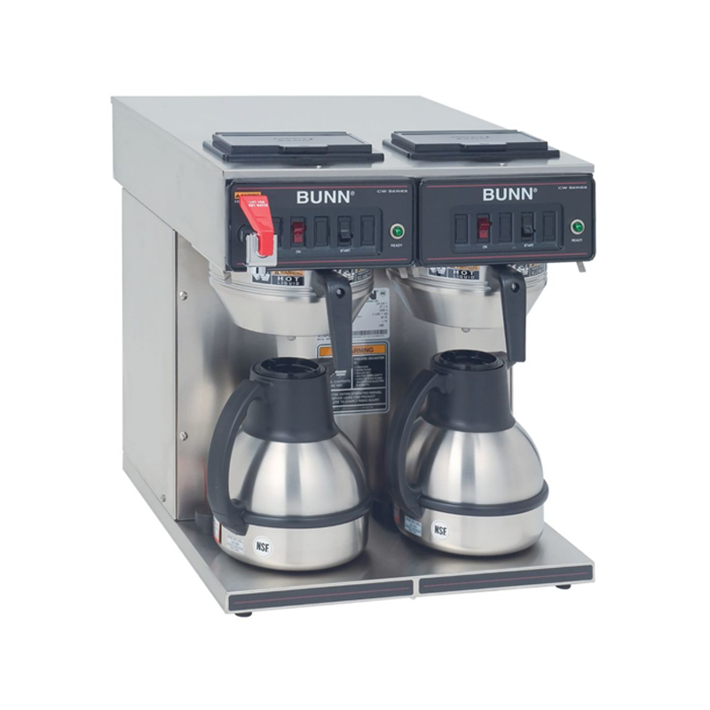 Bunn 23400.6047 CWTF TWIN TC Thermal Carafe Coffee Brewer System - Perfect for Offices, Restaurants & Home Use