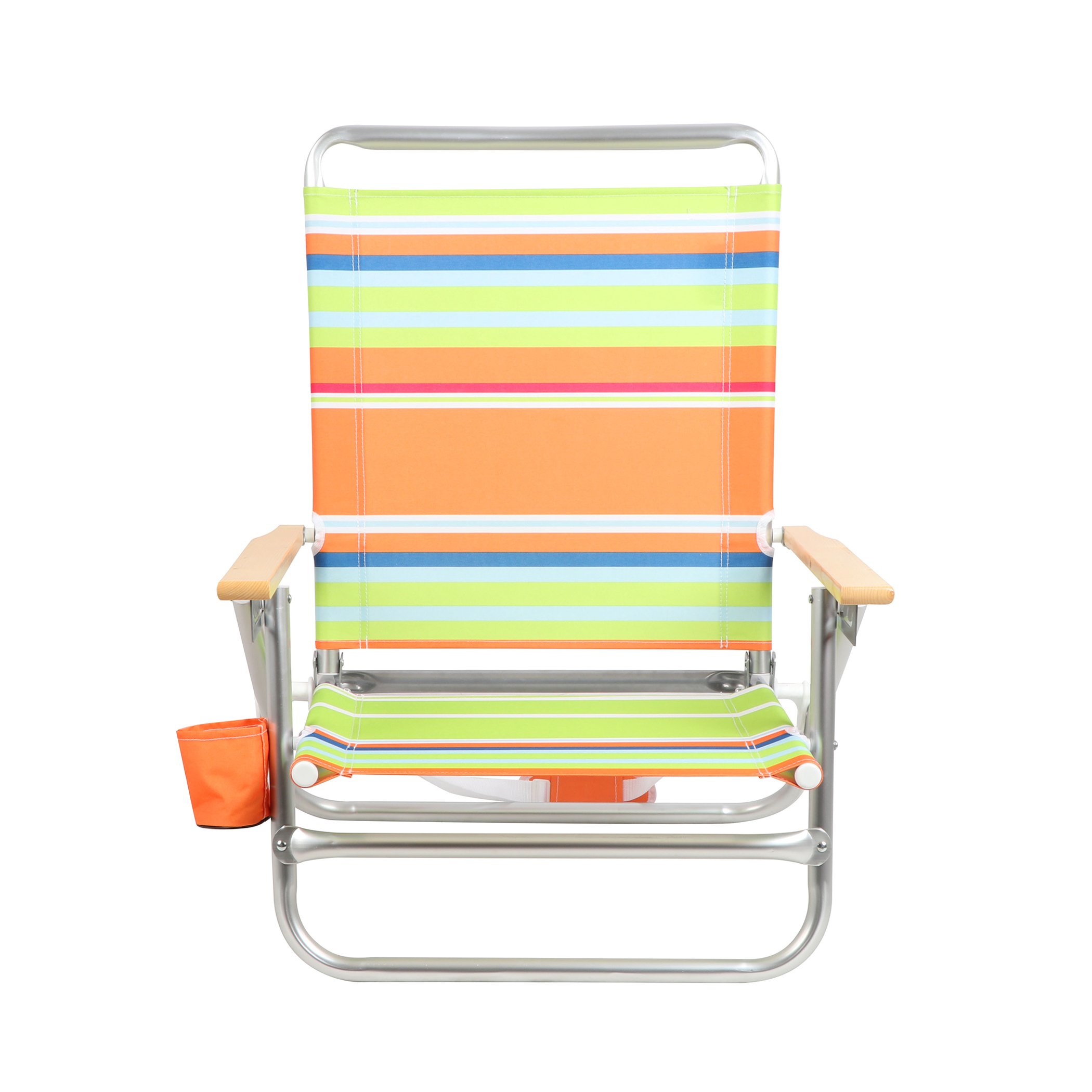 PORTAL 4-Position Folding Beach Chair with Backpack Straps - Lightweight Portable Lounge Chair for Adults (225 lbs Capacity) - Perfect for Beach, Poolside, Camping & Outdoor Relaxation - Green