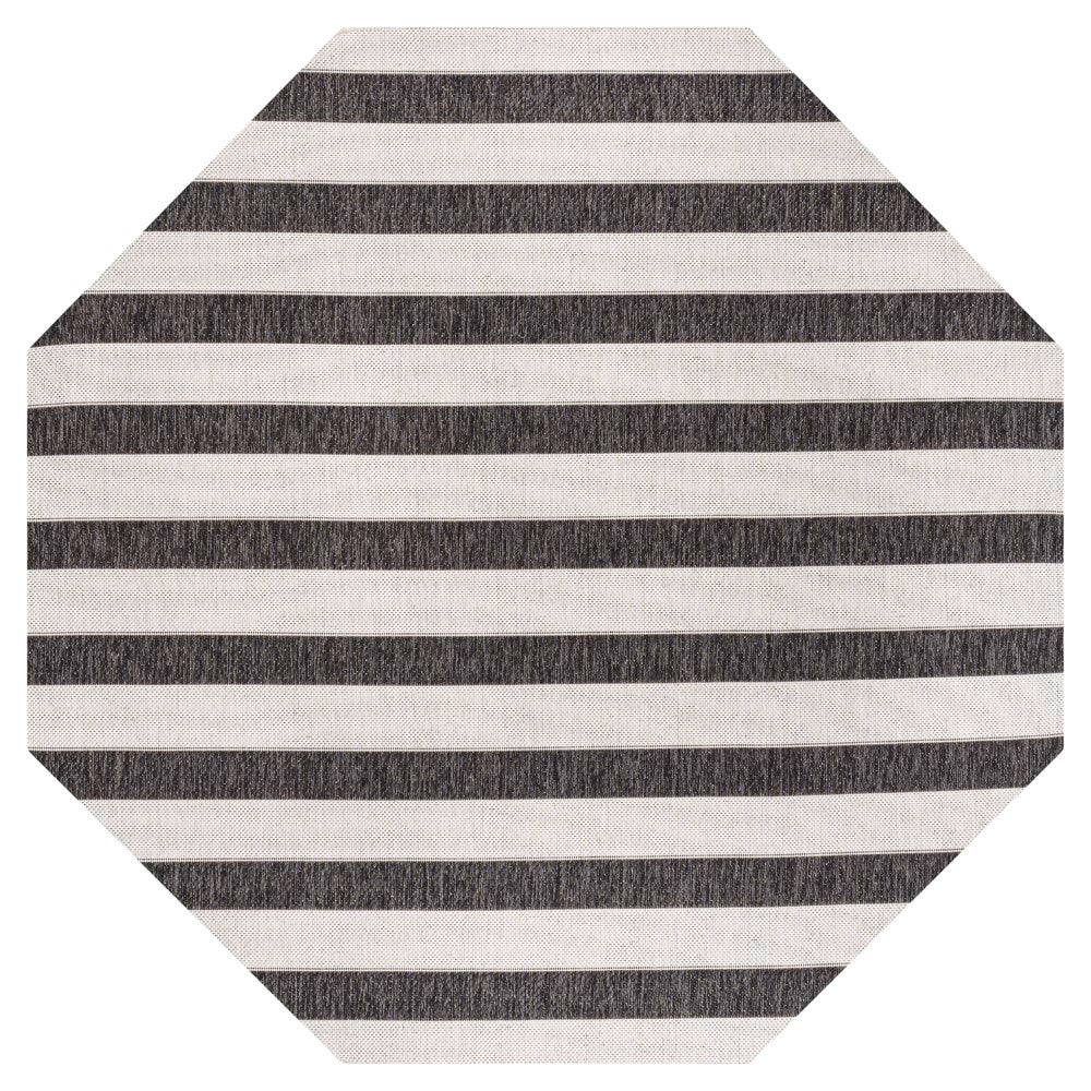 Aveiro Wide Stripe Indoor Outdoor Area Rug - Soft Non-Slip Living Room Rug for Bedroom, Patio, Deck & Home Decor
