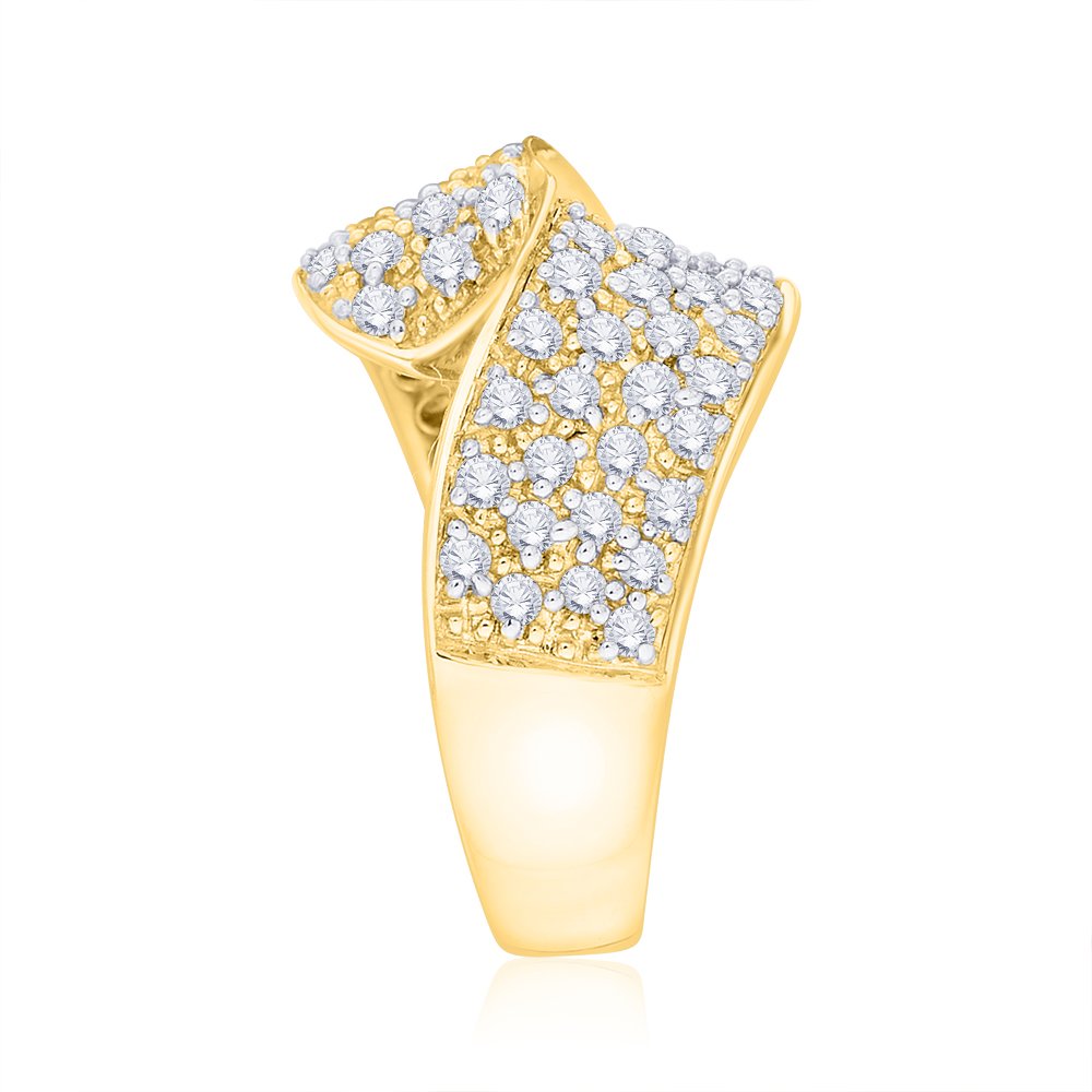 10K Gold KATARINA Diamond Fashion Ring (1 1/4 cttw, I-J, I1) - Elegant Jewelry for Women, Perfect for Weddings, Anniversaries & Special Occasions