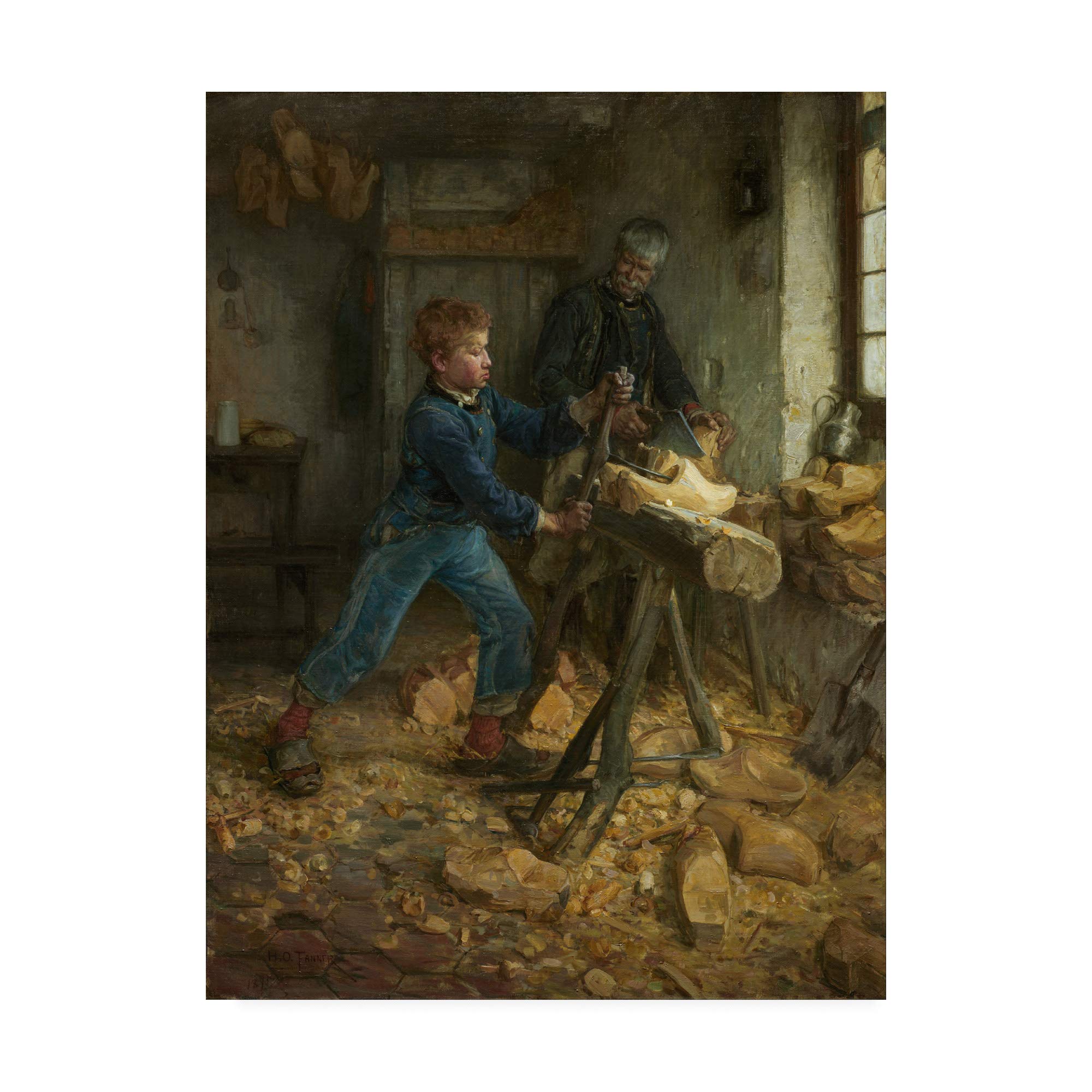 Henry Ossawa Tanner Young Sabot Maker Fine Art Print - 24x32 Inches - Vintage Home Decor & Office Wall Art for Living Room, Bedroom, or Gallery Display