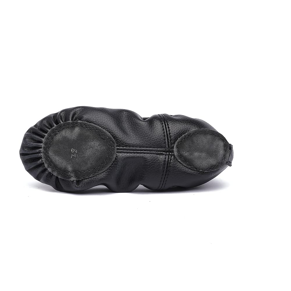 Toddler Girls Ballet Shoes - Leather Split Sole Ballerina Dance Shoes for Kids (Toddler/Little Kid/Big Kid) - Perfect for Dance Class, Recitals & Ballet Practice
