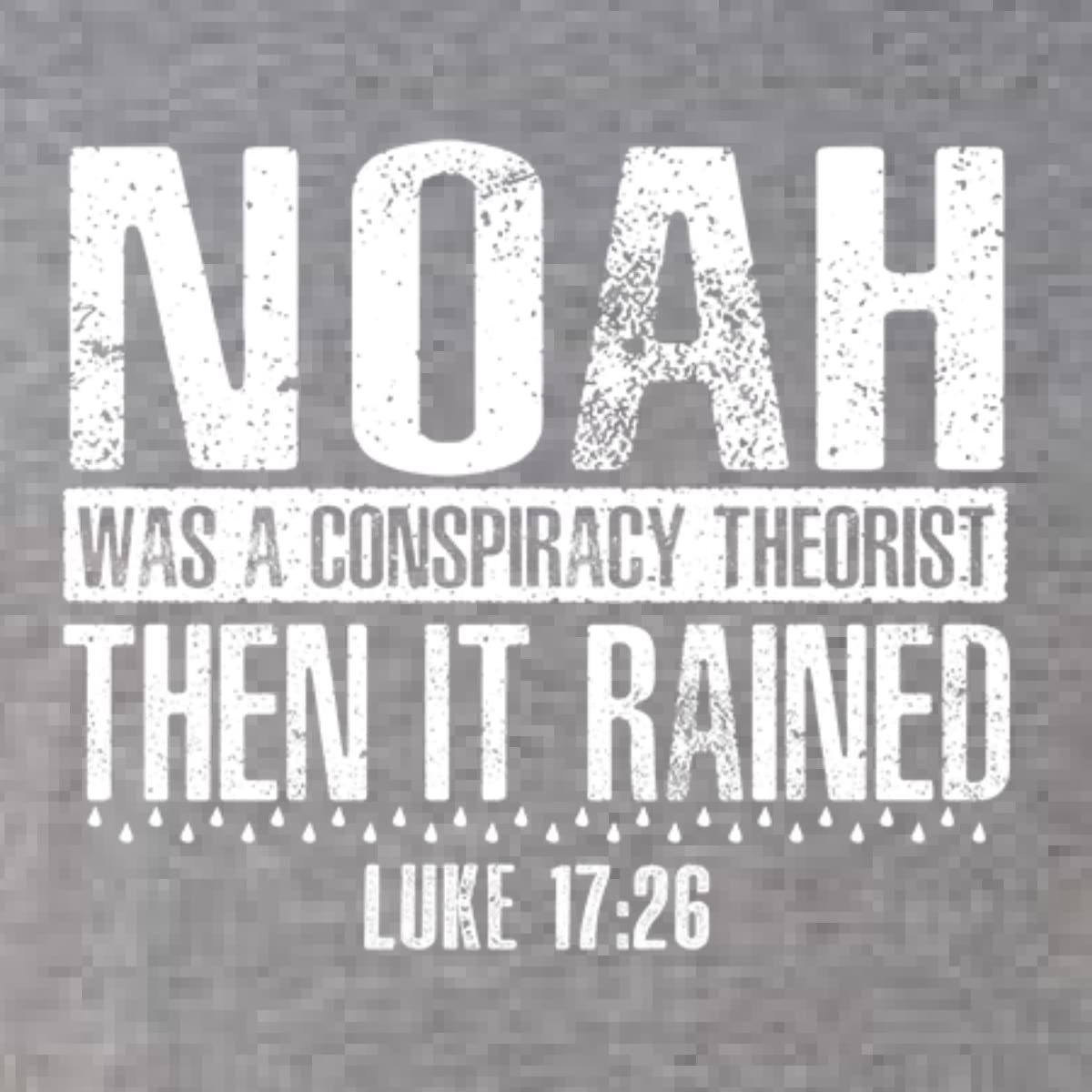 Noah Was a Conspiracy Theorist Christian Inspirational Tri-Blend Racerback Tank Top - Perfect for Church, Bible Study & Faith-Based Events