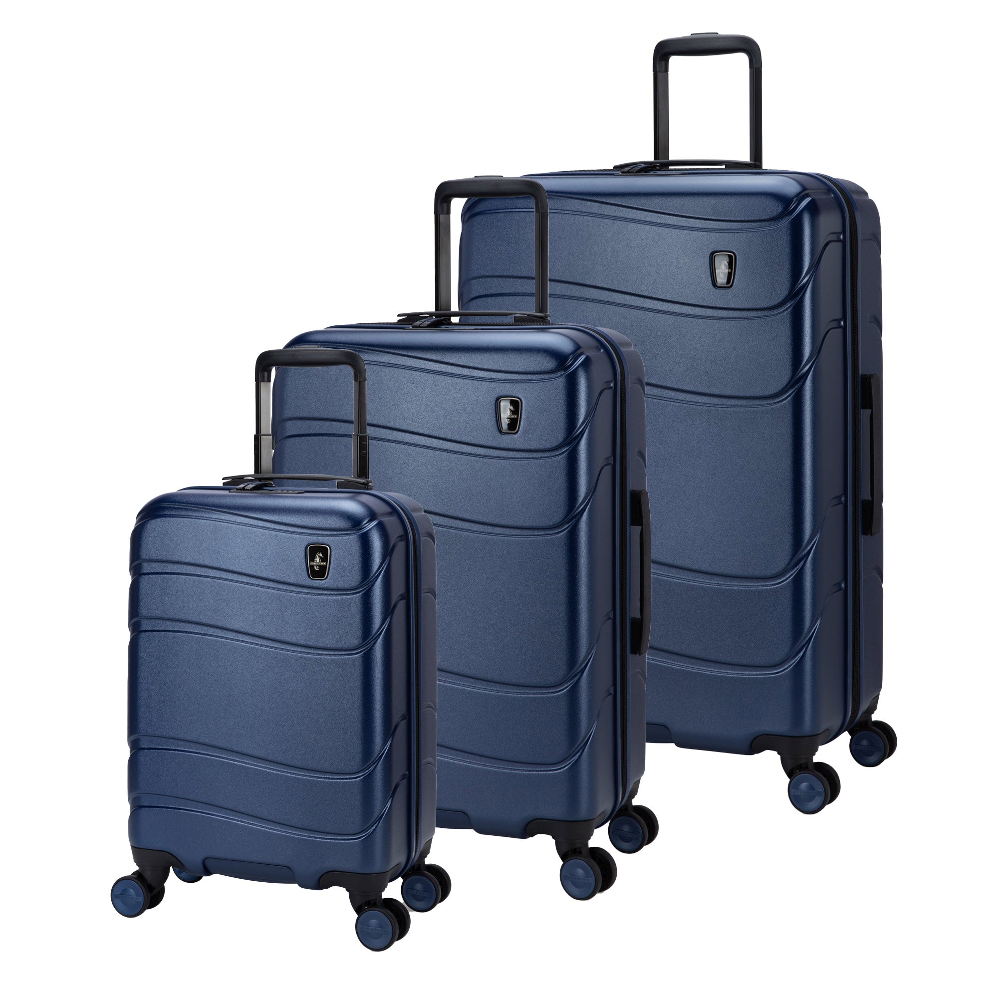 Atlantic Transmarine 3-Piece Luggage Set - Lightweight Spinner Suitcase with TSA Lock, Perfect for Travel, Business Trips & Vacations