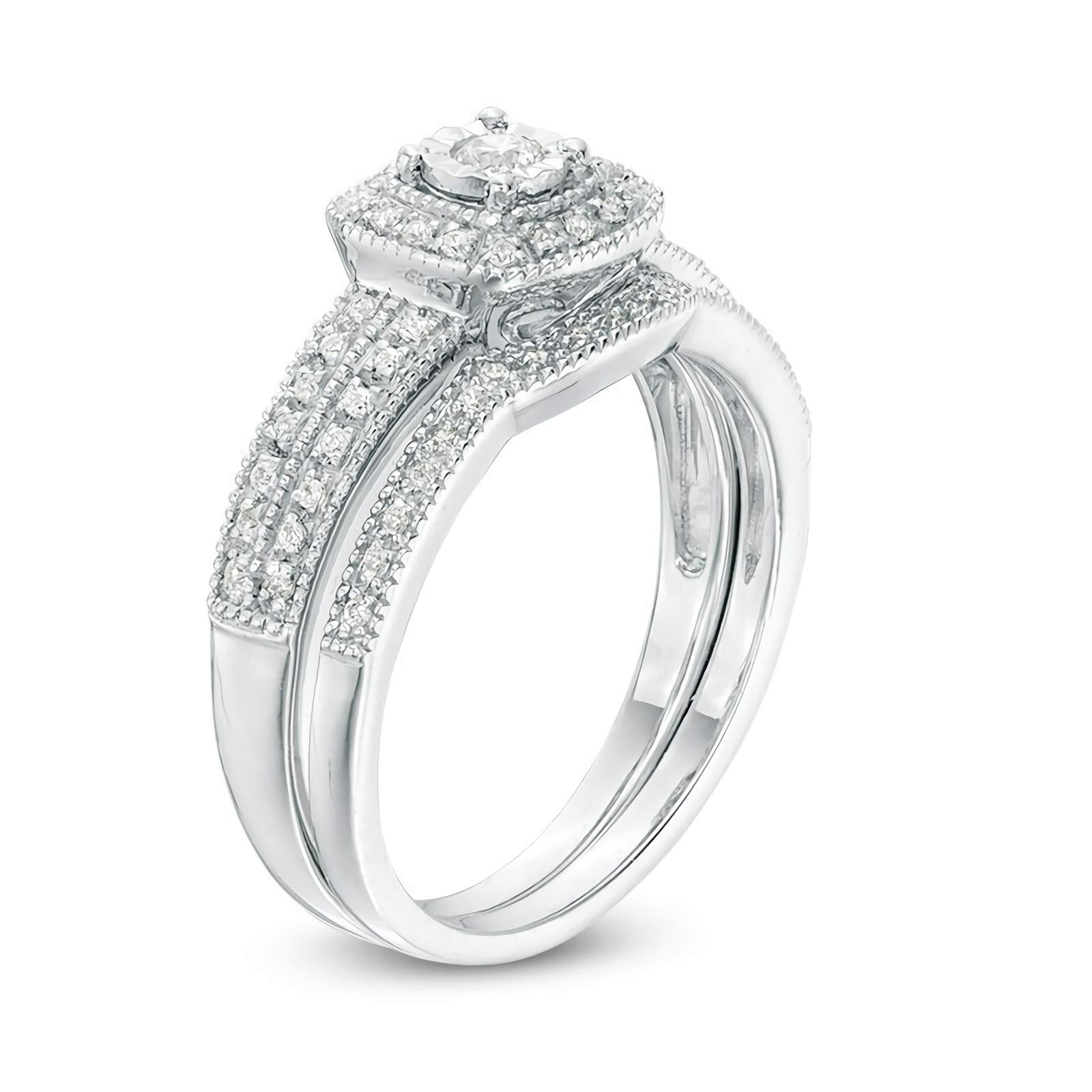 Moissanite Engagement Rings for Women - 10K 14K 18K Gold Wedding Ring Set, Platinum Plated Silver Bridal Jewelry (4 Styles) - Perfect for Proposals, Anniversaries & Special Occasions
