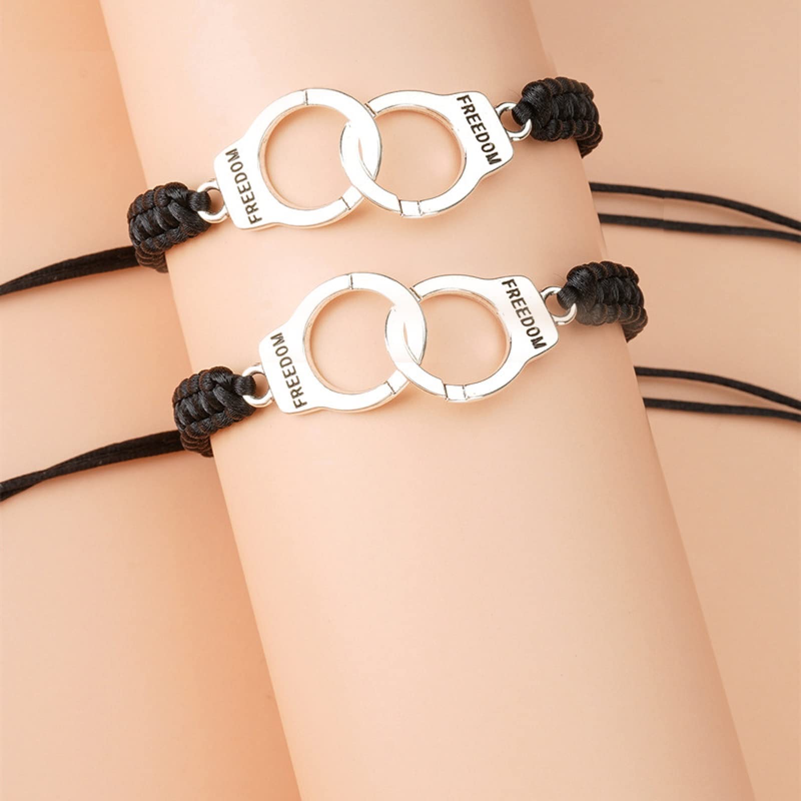 RAYSTAR Best Friend Bracelets for Women - Matching Friendship Bracelets Set of 2/3/4 - Partner in Crime BFF Gifts for Birthday, Anniversary & Special Occasions - Perfect for Couples, Sisters & Best Friends