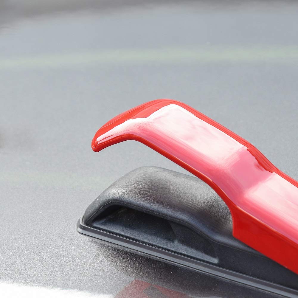 CheroCar JL JT Engine Hood Hinge Cover Decoration Stickers - Exterior Accessories for Jeep Wrangler JL (2018-2021) & Gladiator JT (2020-2021) - Red - Upgrade Your Jeep's Style for Off-Road Adventures & Car Shows