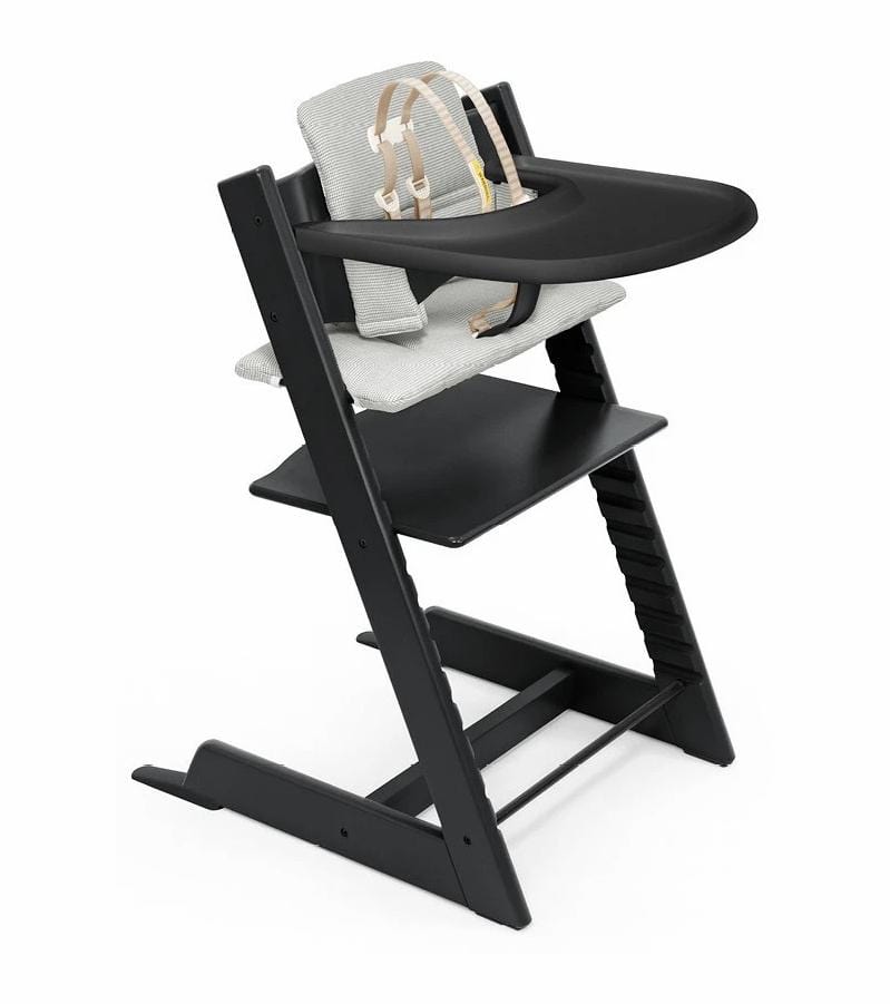 Stokke Tripp Trapp Complete High Chair with Baby Tray - Adjustable Wooden Highchair for Toddlers & Kids - Perfect for Dining, Feeding & Learning at Home