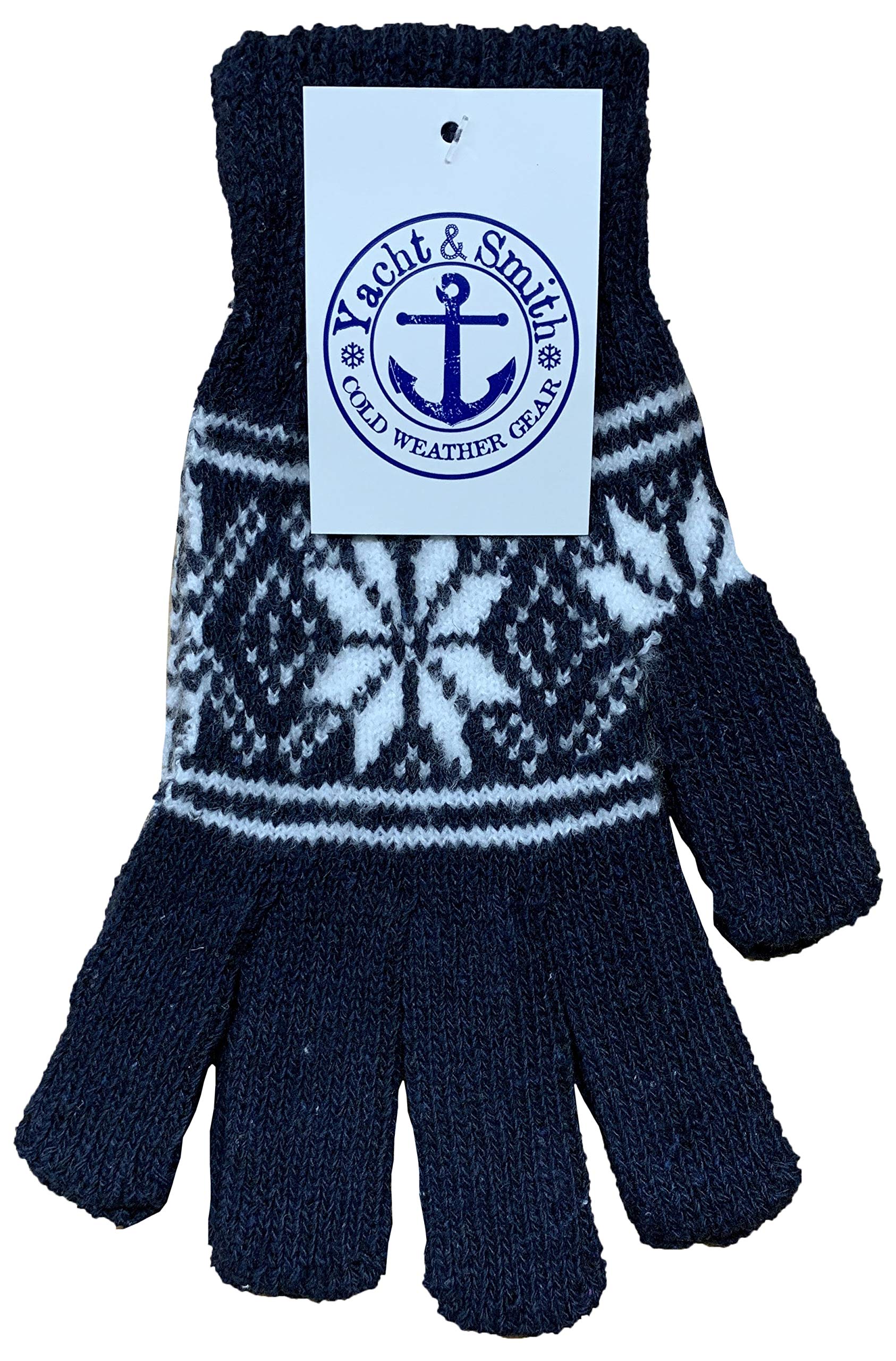 Yacht & Smith Wholesale Bulk Winter Magic Gloves - Warm Brushed Lining, Stretchable Unisex Thermal Gloves for Men & Women - Perfect for Skiing, Snowboarding & Outdoor Winter Activities