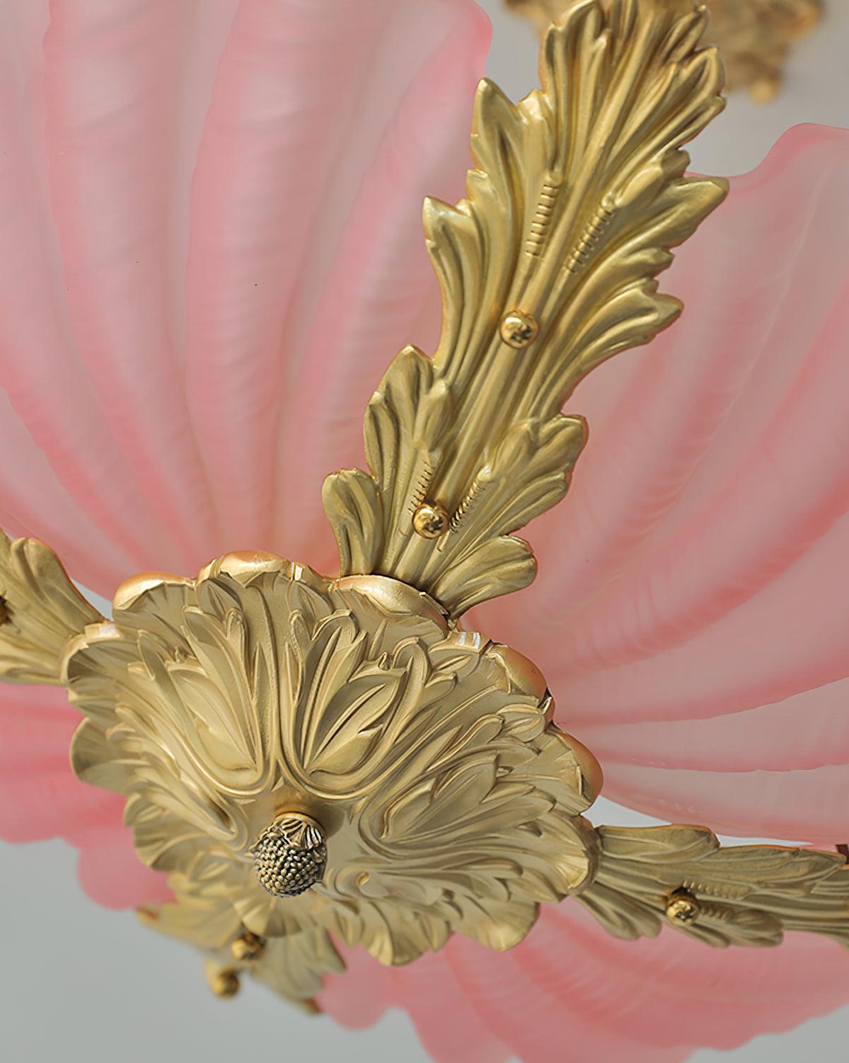 Handmade Murano Glass Shell Pendant Light - Elegant Ceiling Lamp for Dining Room, Kitchen, or Bedroom Lighting