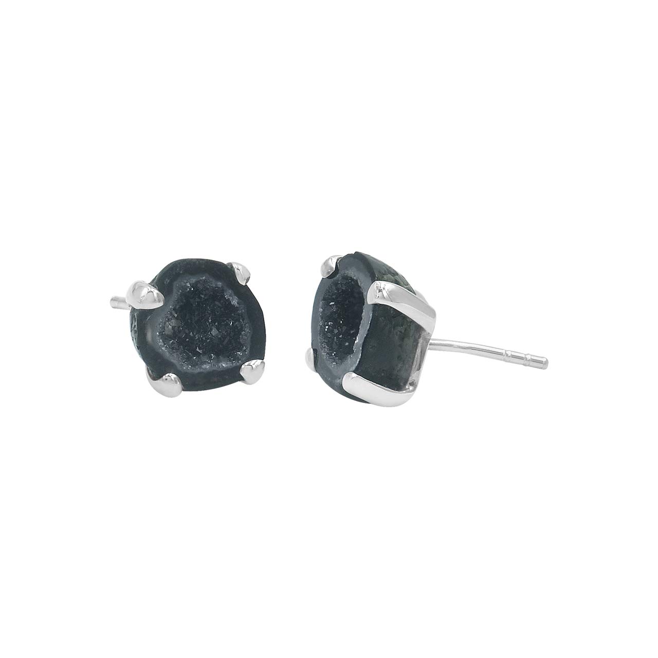 Starborn Natural Crystal Sterling Silver Post Earrings – Elegant & Hypoallergenic Jewelry for Women, Perfect for Daily Wear, Parties & Gifts