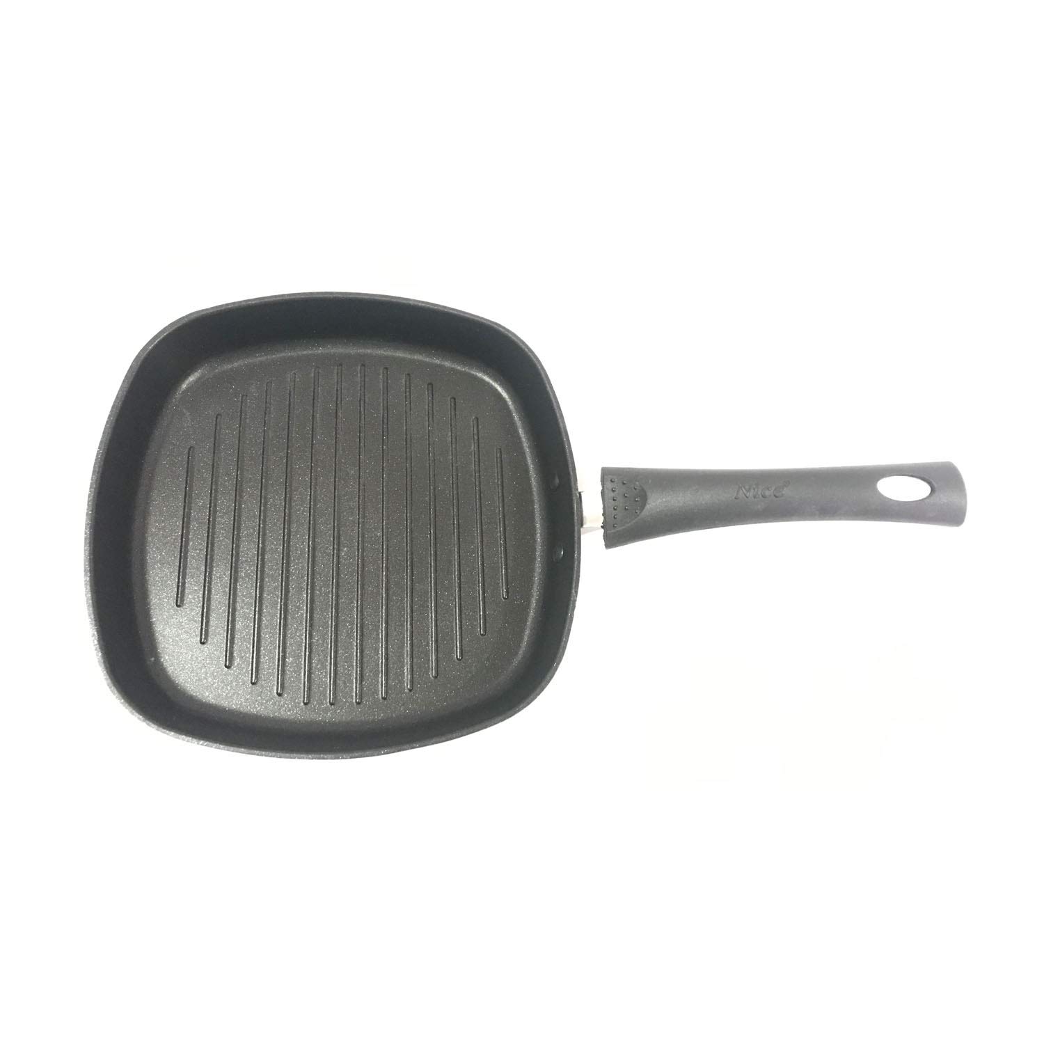 Nonstick 9-Inch Square Grill Pan for Gas Stove - Perfect for Grilling Steak, Fish, Vegetables & More - Indoor/Outdoor Use - Ideal for BBQ, Camping & Home Cooking