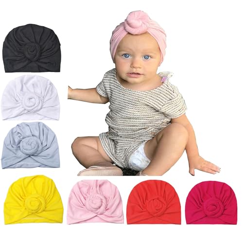 7pcs Baby Knot Turbans