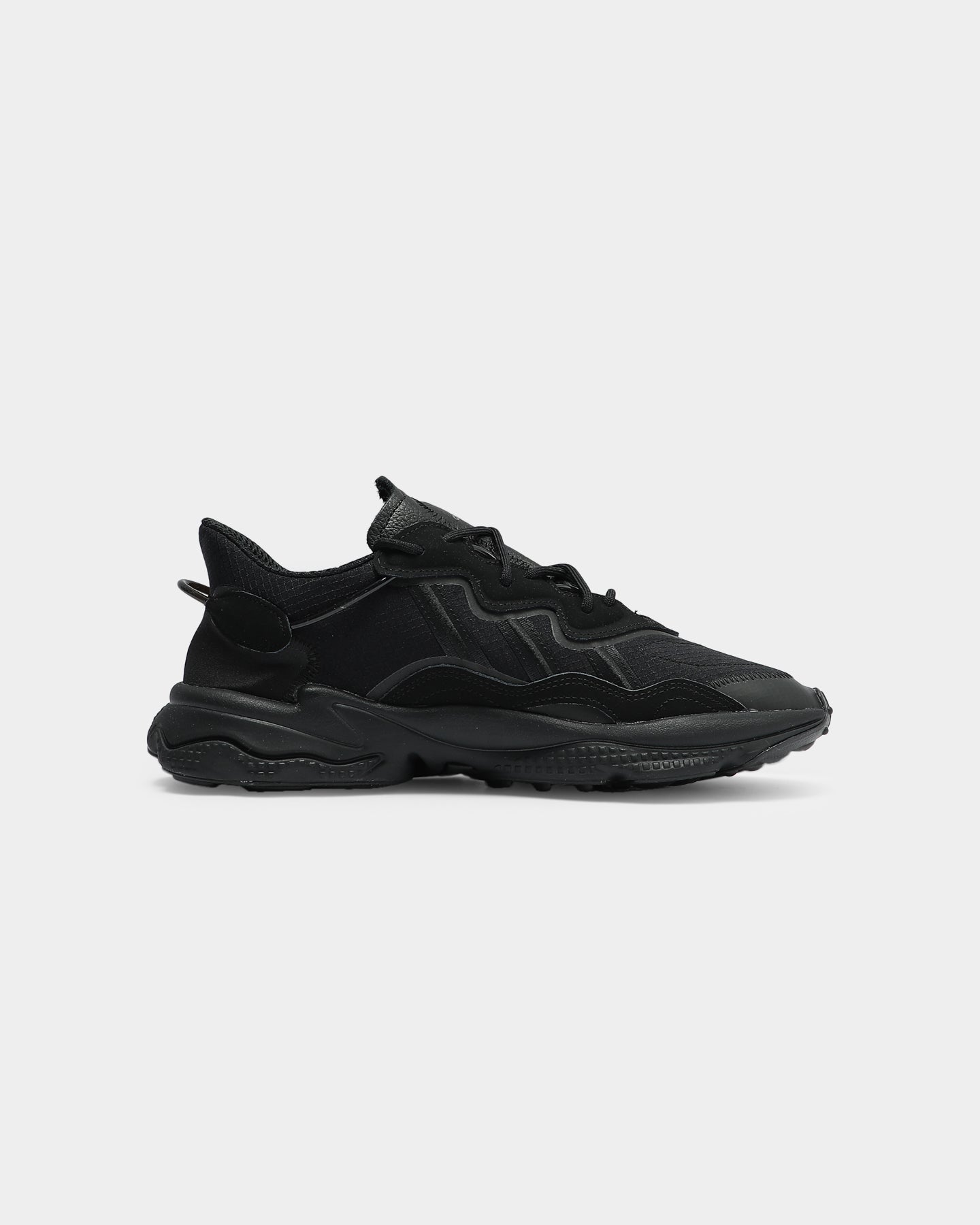 Adidas Ozweego Men's Running Shoes - Black/Black/Grey | Lightweight Comfort for Jogging, Gym & Casual Wear