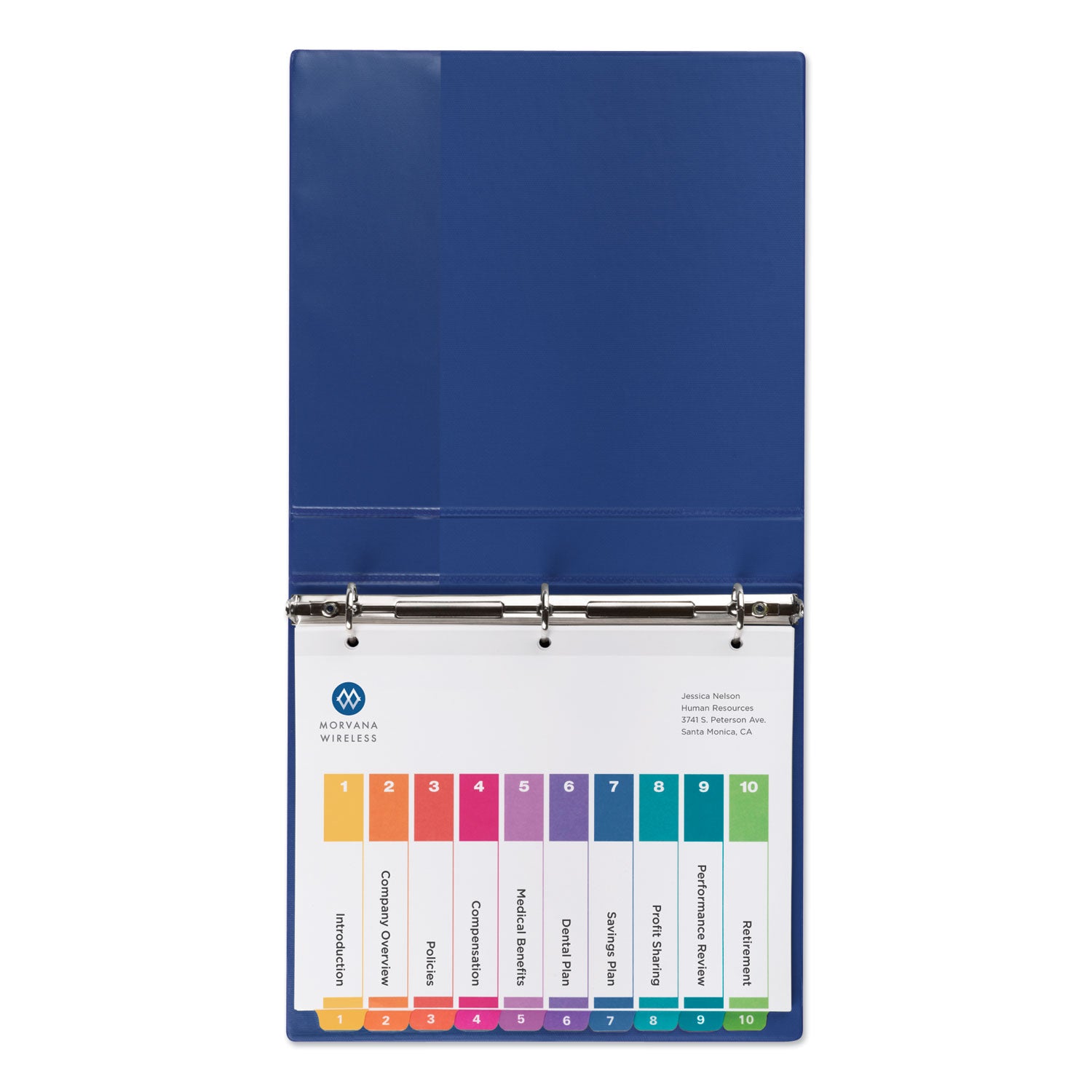 Avery Customizable TOC Ready Index Multicolor Tab Dividers - 10 Tabs (1-10), 11