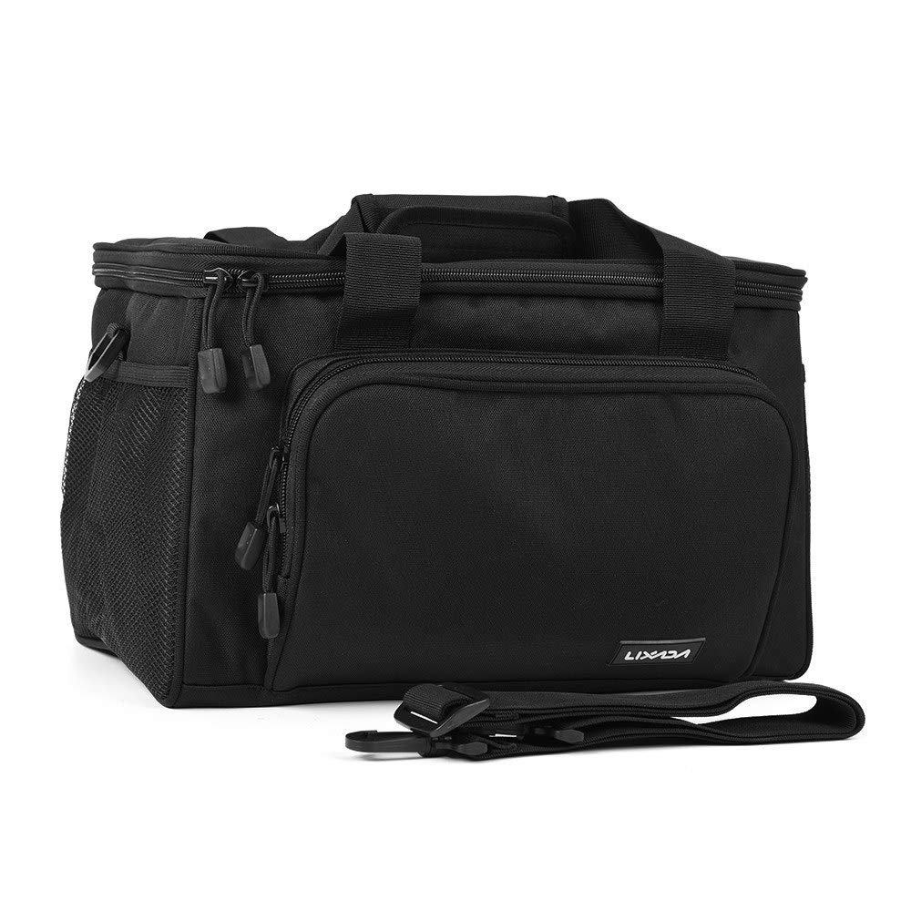 Lixada Fishing Tackle Bag with 5 Tackle Boxes - Waterproof Fishing Shoulder Backpack for Lures, Reels & Gear - Perfect for Freshwater, Saltwater & Boat Fishing Trips