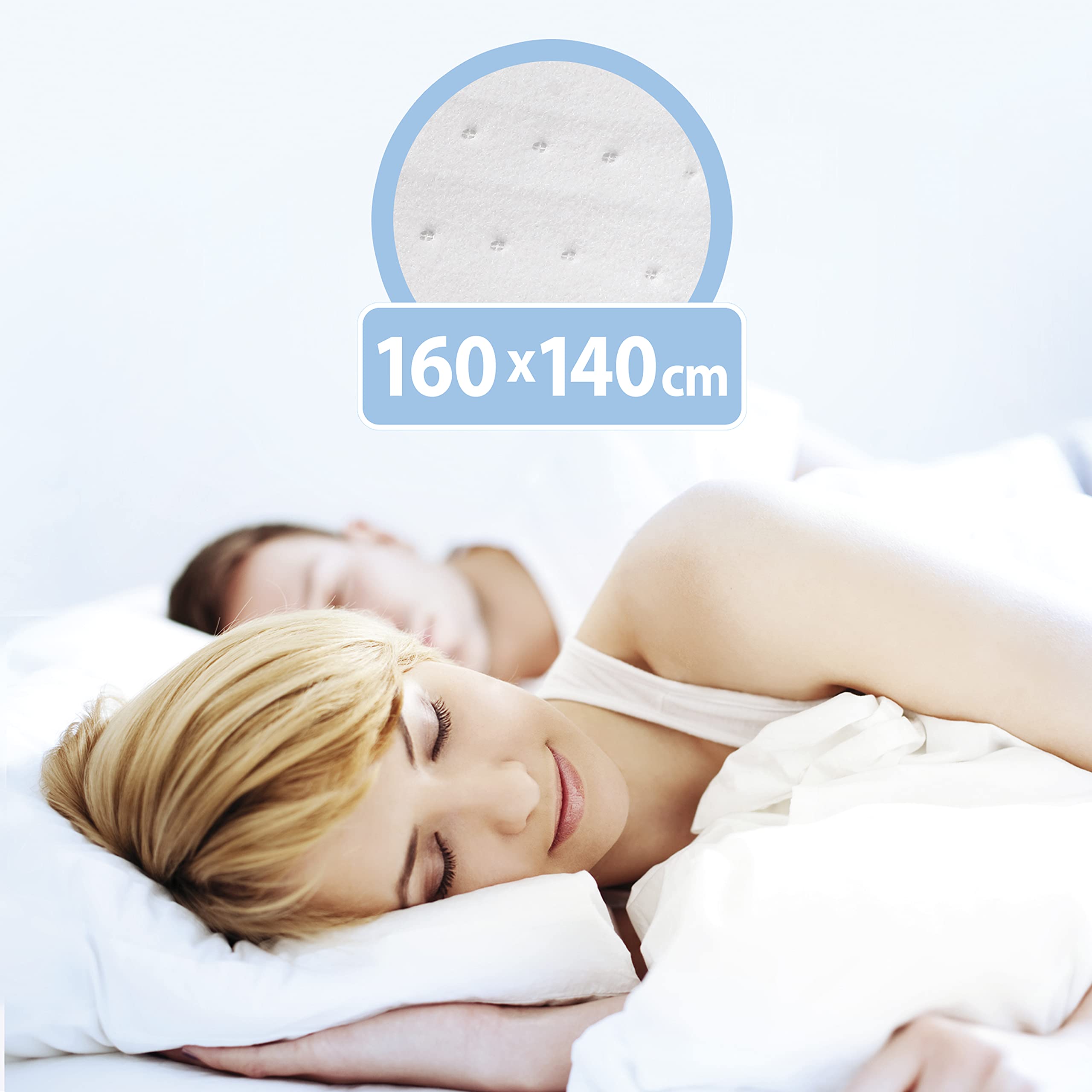 Electric Heated Mattress Pad for Single Bed - 60W with 3 Temperature Levels & Auto Shut Off (150x80cm) - Perfect for Cold Nights, Winter Comfort & Arthritis Pain Relief