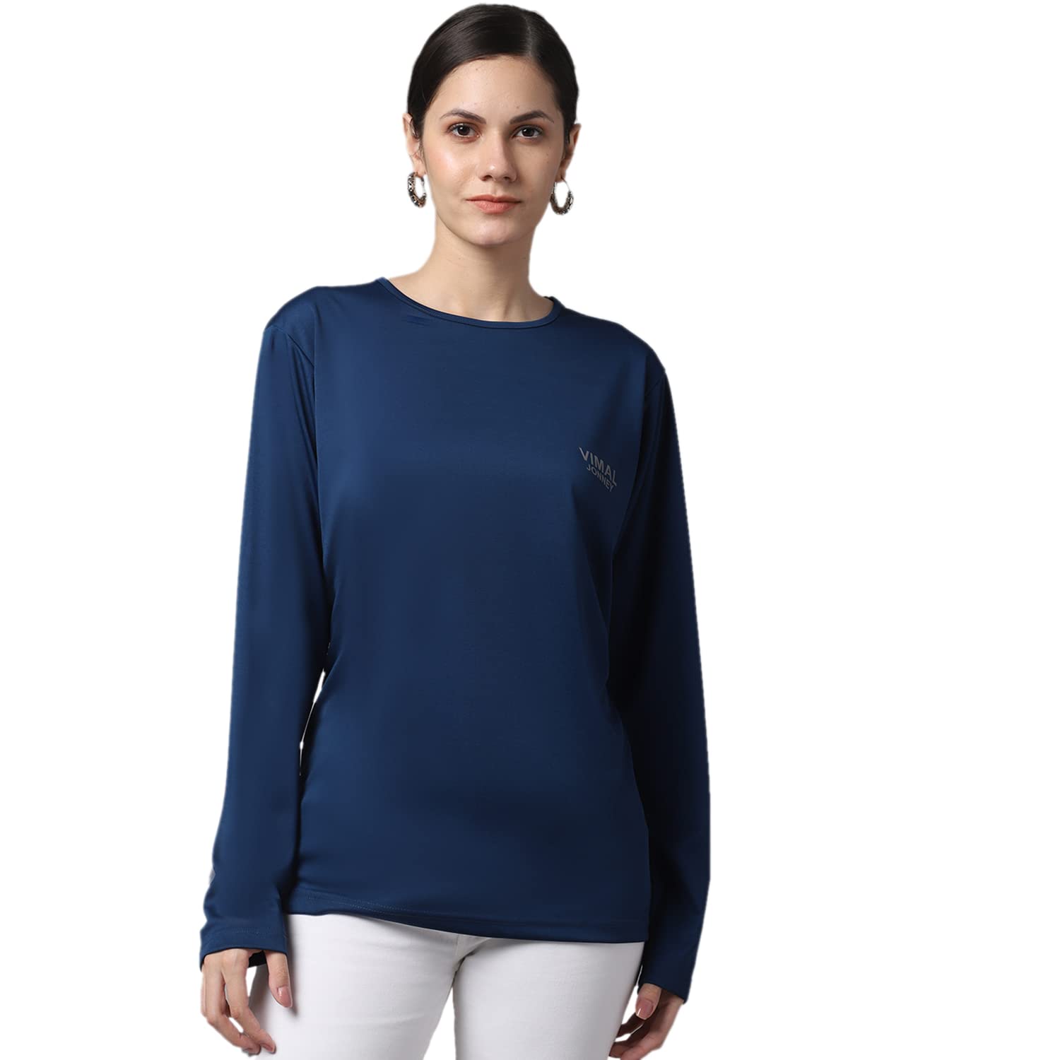 Mack Jonney Women's Regular Fit Multicolor Full Sleeve T-Shirts (Pack of 2) - Soft Cotton Casual Tees for Everyday Wear, Work & Weekend Outfits - MACK634242