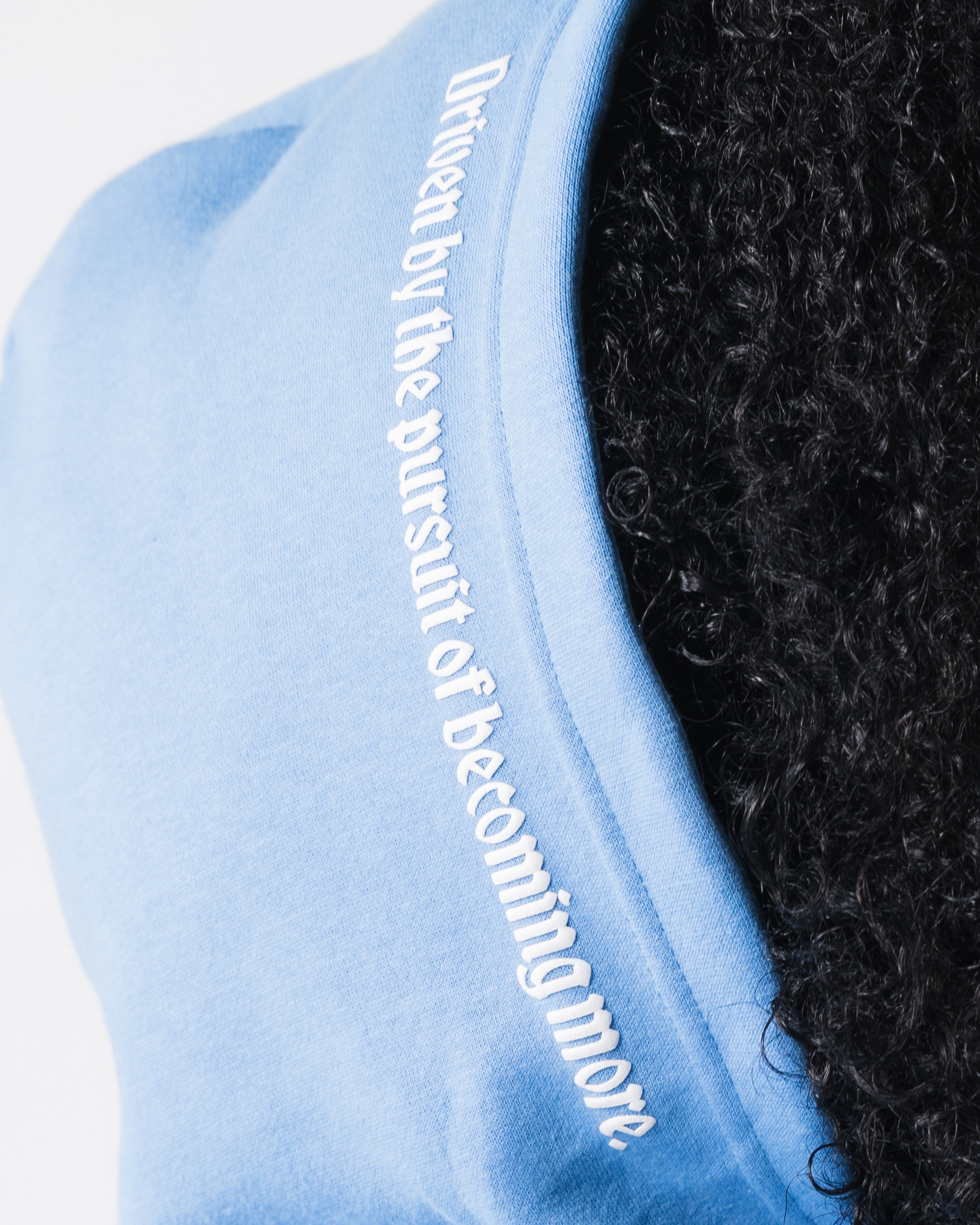 Stylish Script Hoodie in Blue - Cozy Pullover Sweatshirt for Casual Wear, Street Fashion & Loungewear