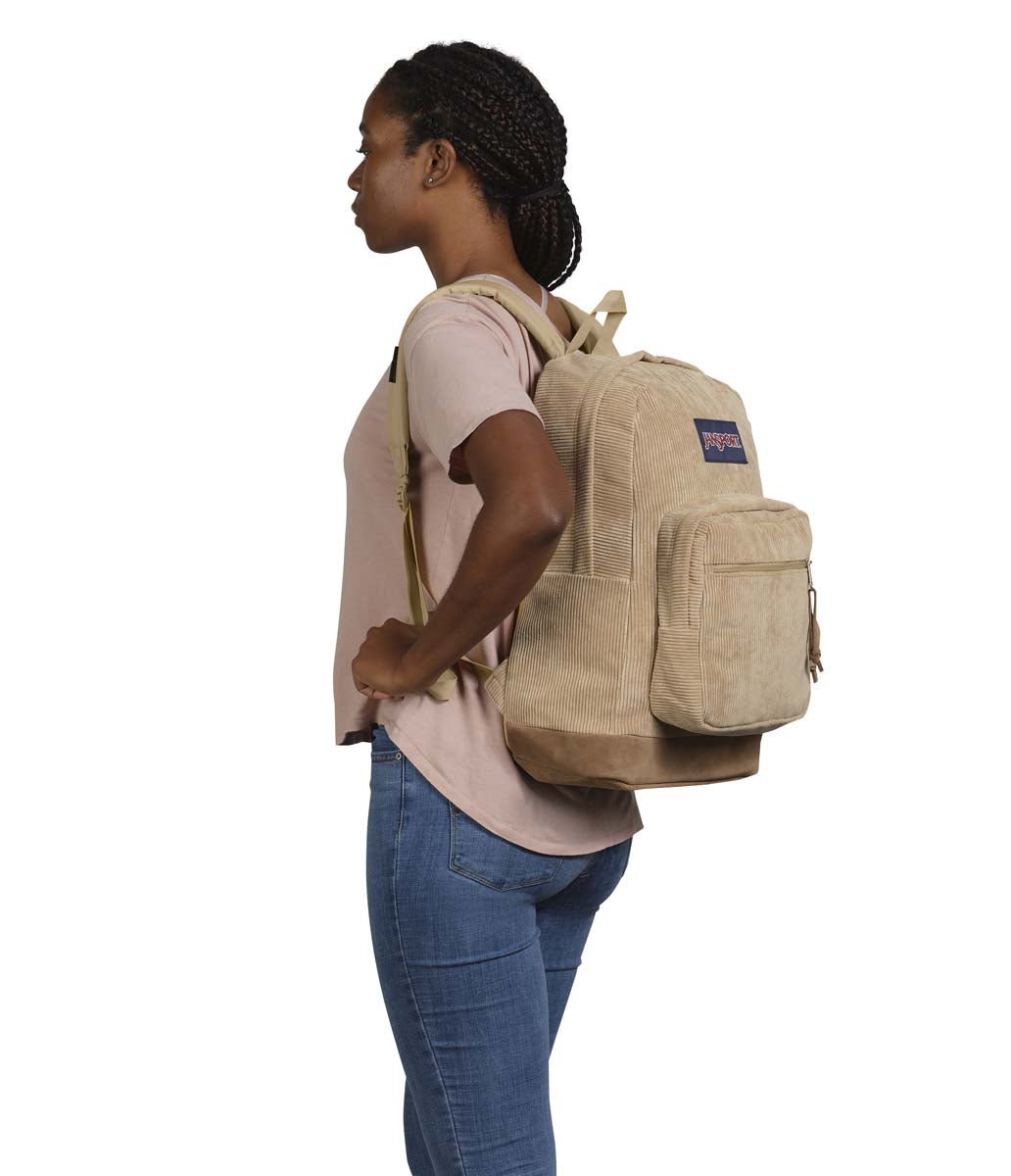 JanSport Right Pack Expressions Backpack - Curry Corduroy Laptop Bag for School, College & Travel | Durable & Stylish Daypack for Students & Professionals