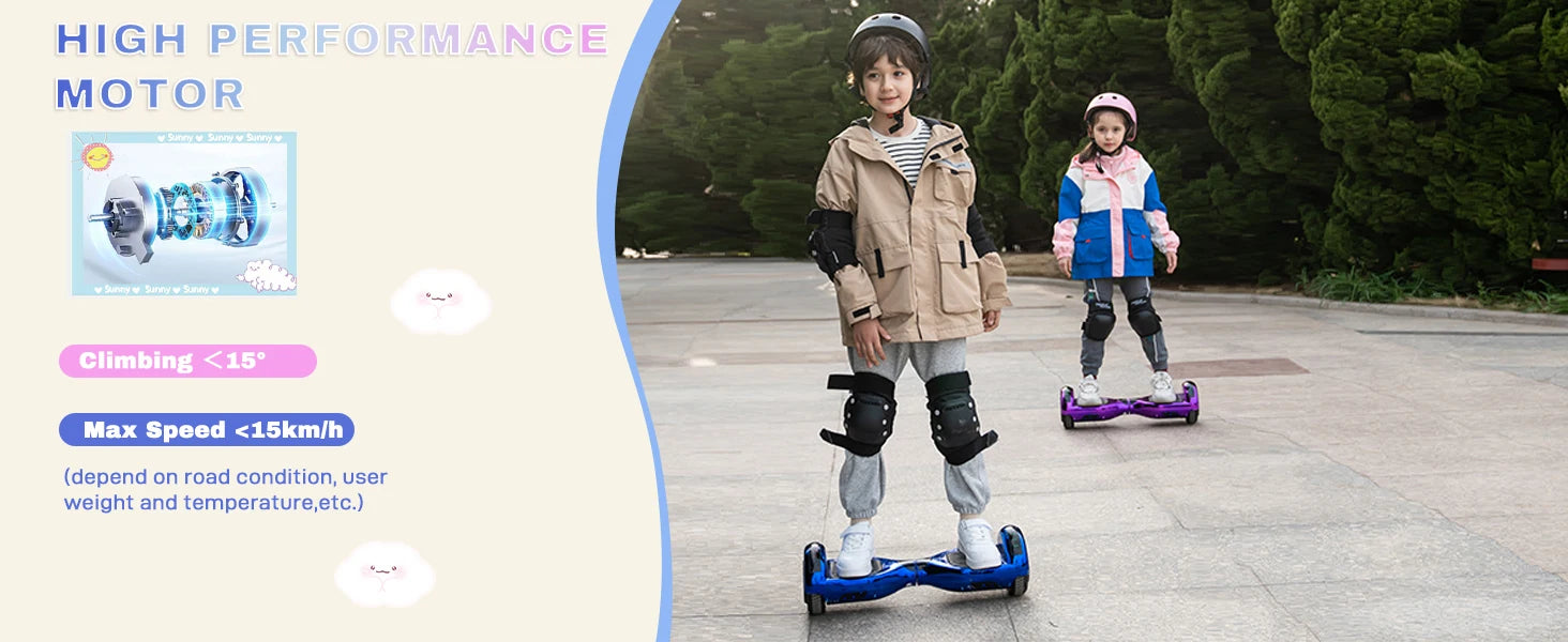 **RCB Hoverboard for Kids - 6.5
