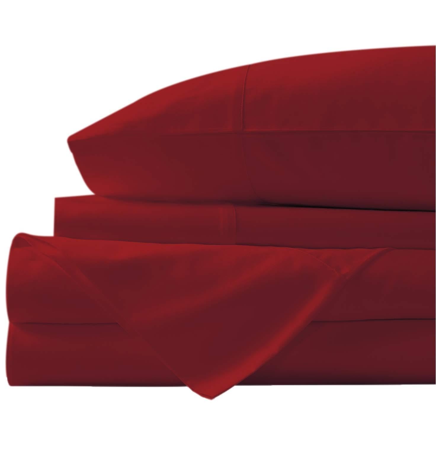 1000 Thread Count 2-Piece Pillowcase Set - Ultra Soft 100% Egyptian Cotton Bedding, Elegant & Premium Quality (Standard Size, Burgundy) for Luxury Bedroom, Hotel, or Gift Giving