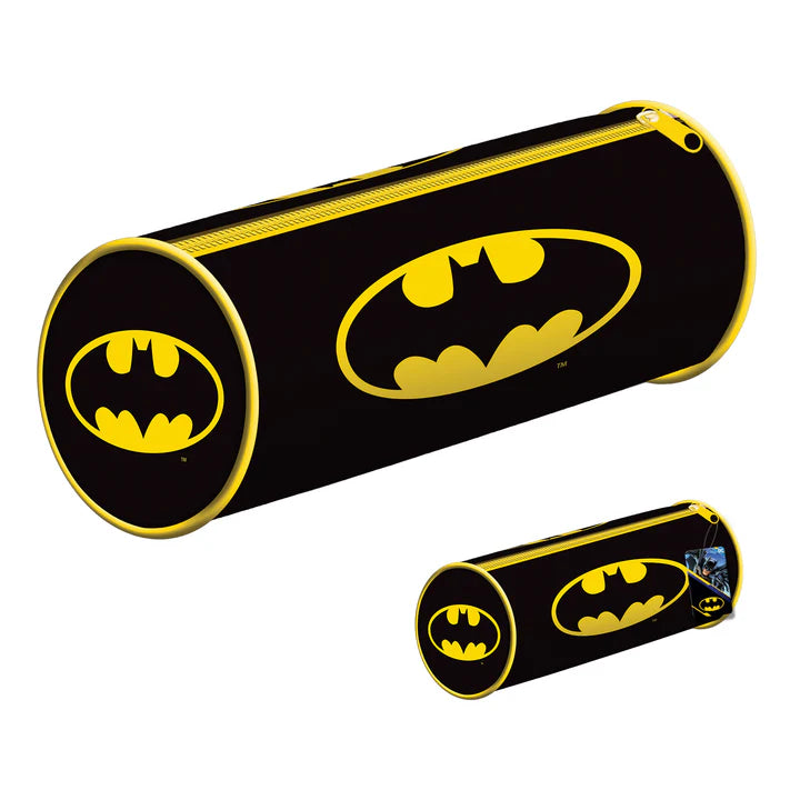 Batman Themed Unfilled Pencil Case for School & Office - Perfect for Students, Artists & Professionals - Durable Zipper Pouch for Pens, Markers & Art Supplies