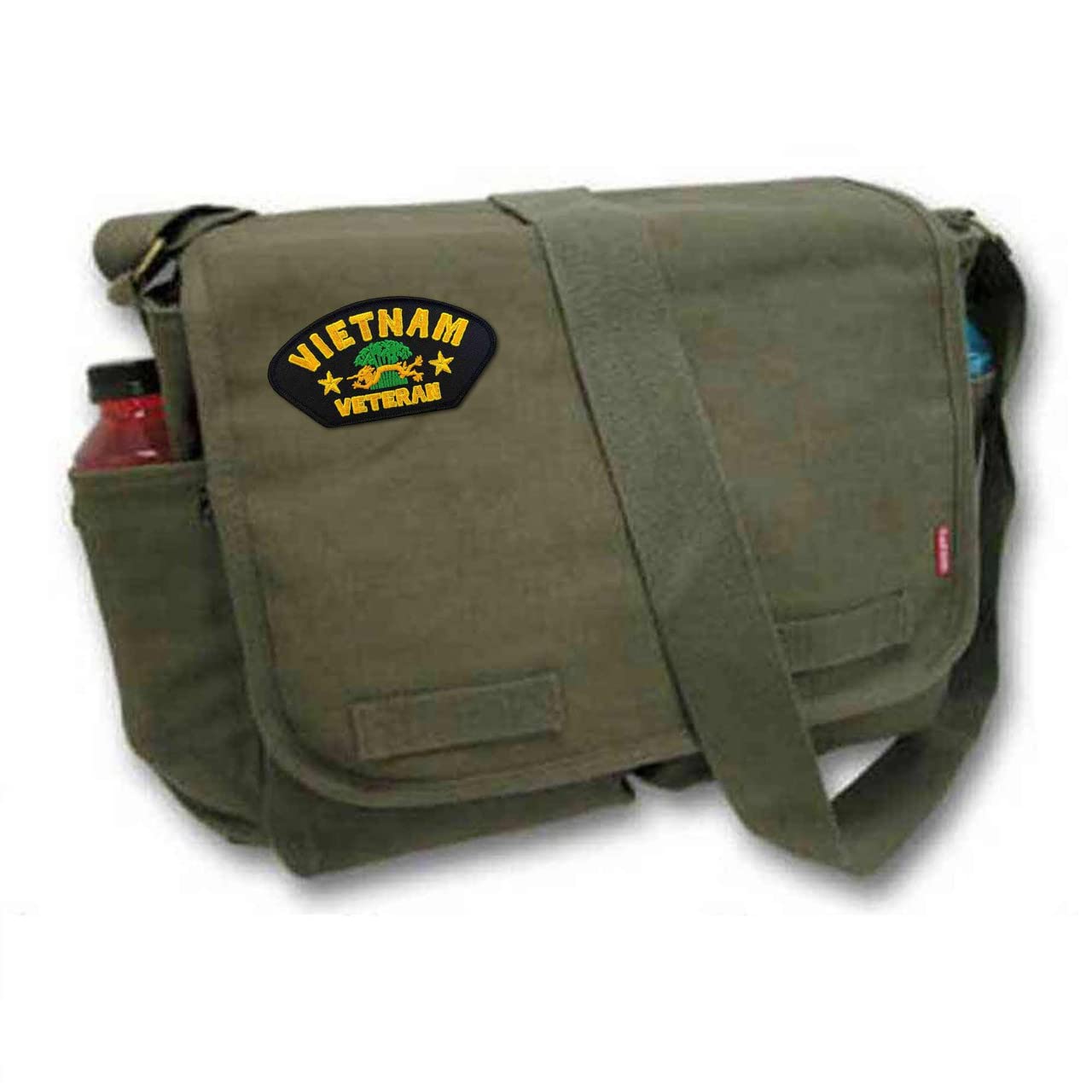 Vietnam Veteran Embroidered Military Patch with Dragon Design - Iron On or Sew On for Jackets, Hats, Bags & Military Uniforms