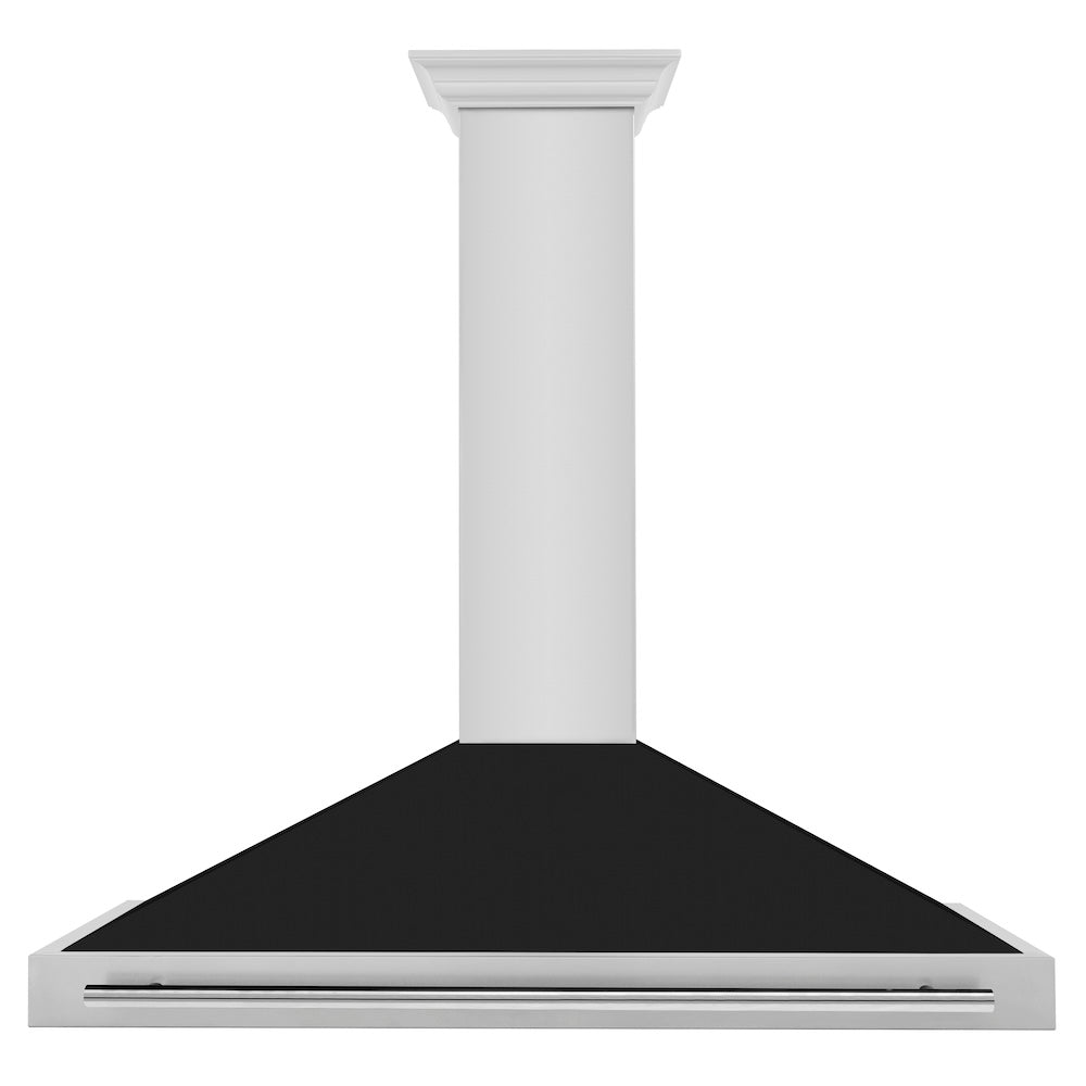 ZLINE 48 Inch Convertible Stainless Steel Range Hood with Stainless Steel Handle - Multiple Colored Shell Options (KB4STX 48) | Powerful Kitchen Ventilation for Gas & Electric Stoves | Perfect for Modern Home Cooking & Professional Chefs