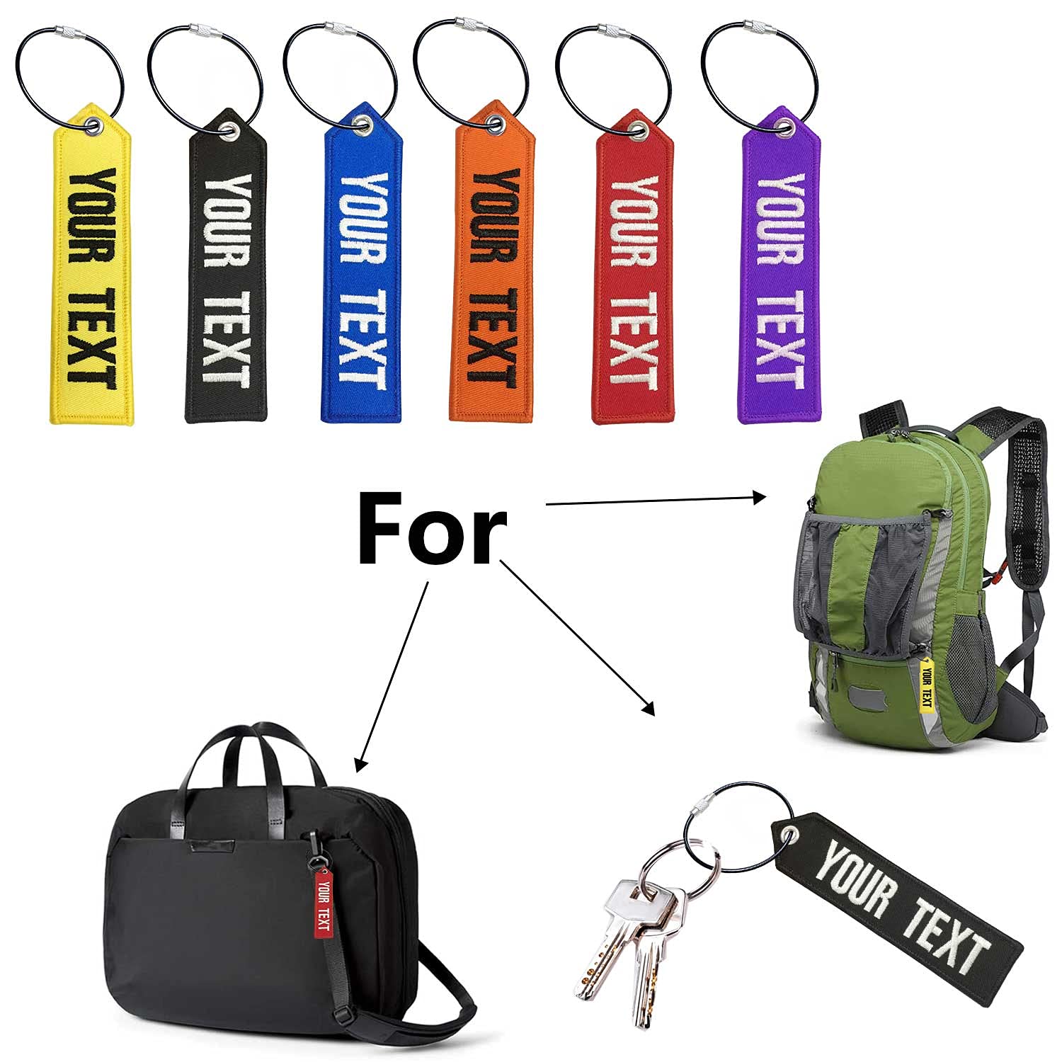 1PC Custom Personalized Luggage Tag - Engraved Travel Suitcase Label with Stainless Steel Loop - Durable ID Tag for Airports, Cruises & Business Trips