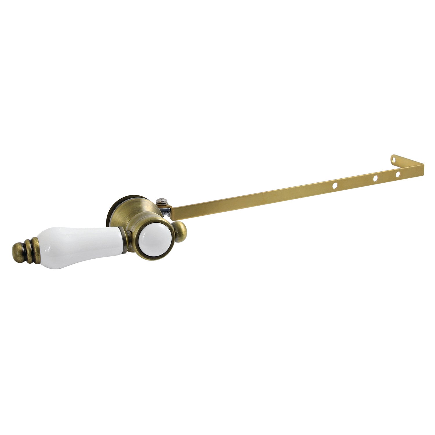 Bel Air KTBPLD3 Universal Toilet Tank Lever - Front or Side Mount, Antique Brass Finish - Perfect for Bathroom Renovations & Vintage Style Toilets