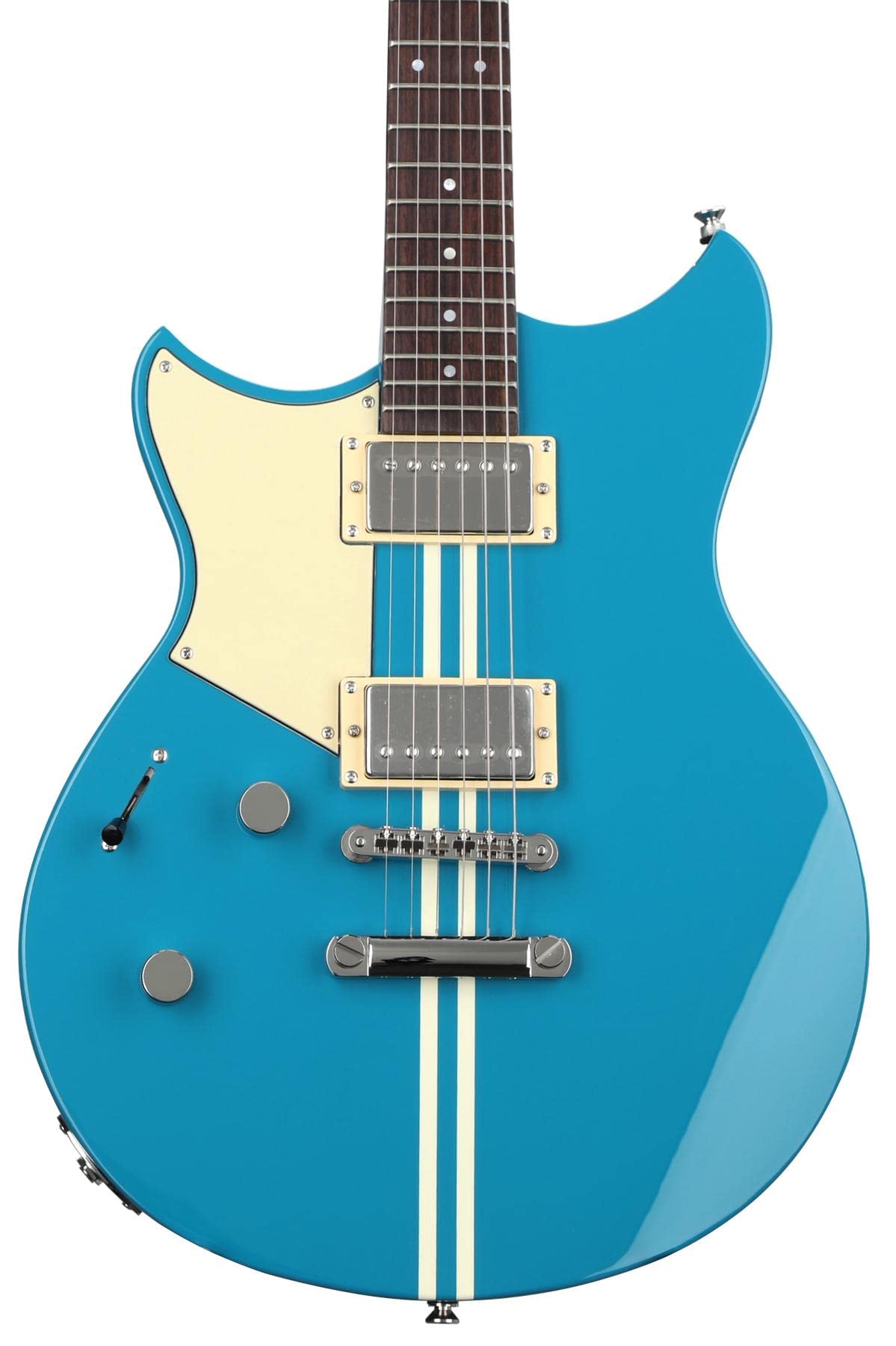 Yamaha Revstar Element RSE20L SWB Left-Handed Electric Guitar in Swift Blue - Perfect for Rock, Blues & Stage Performances