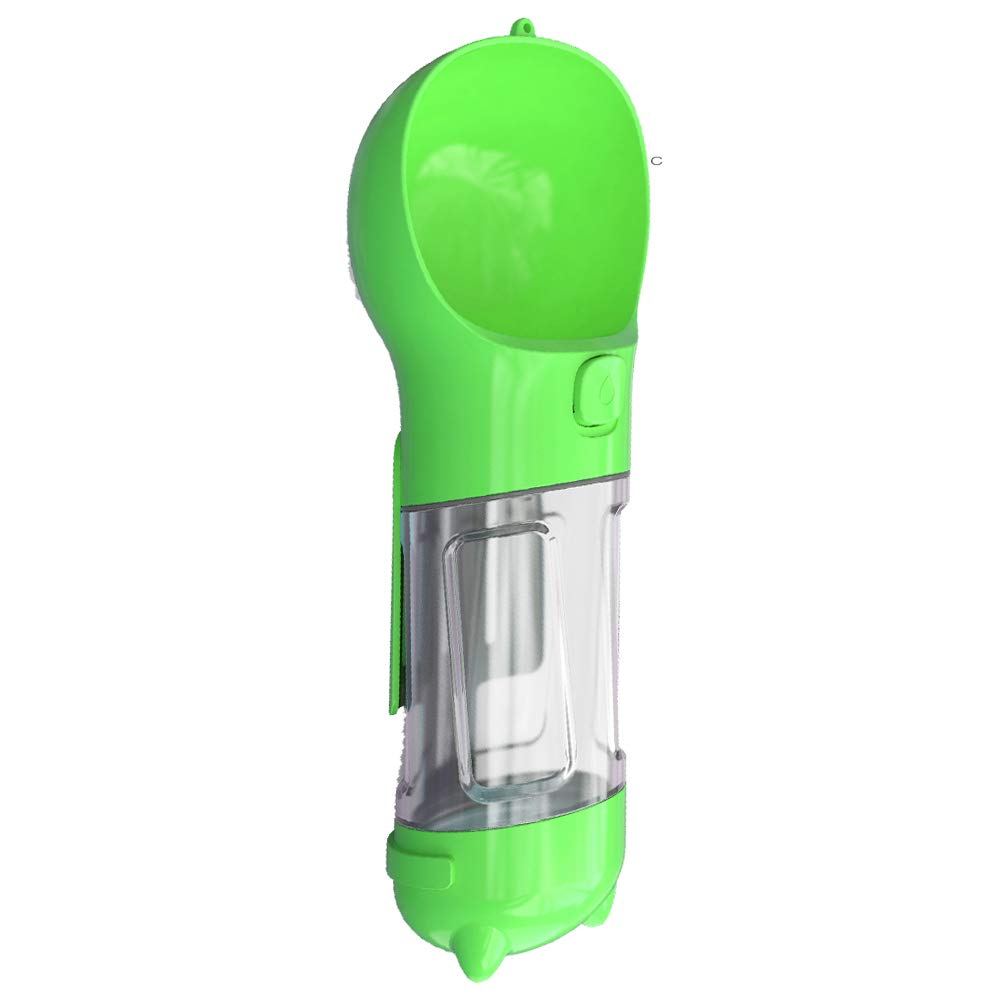 Foldable Dog Water Bottle with Poop Shovel - BPA Free Pet Water Dispenser for Walking & Hiking