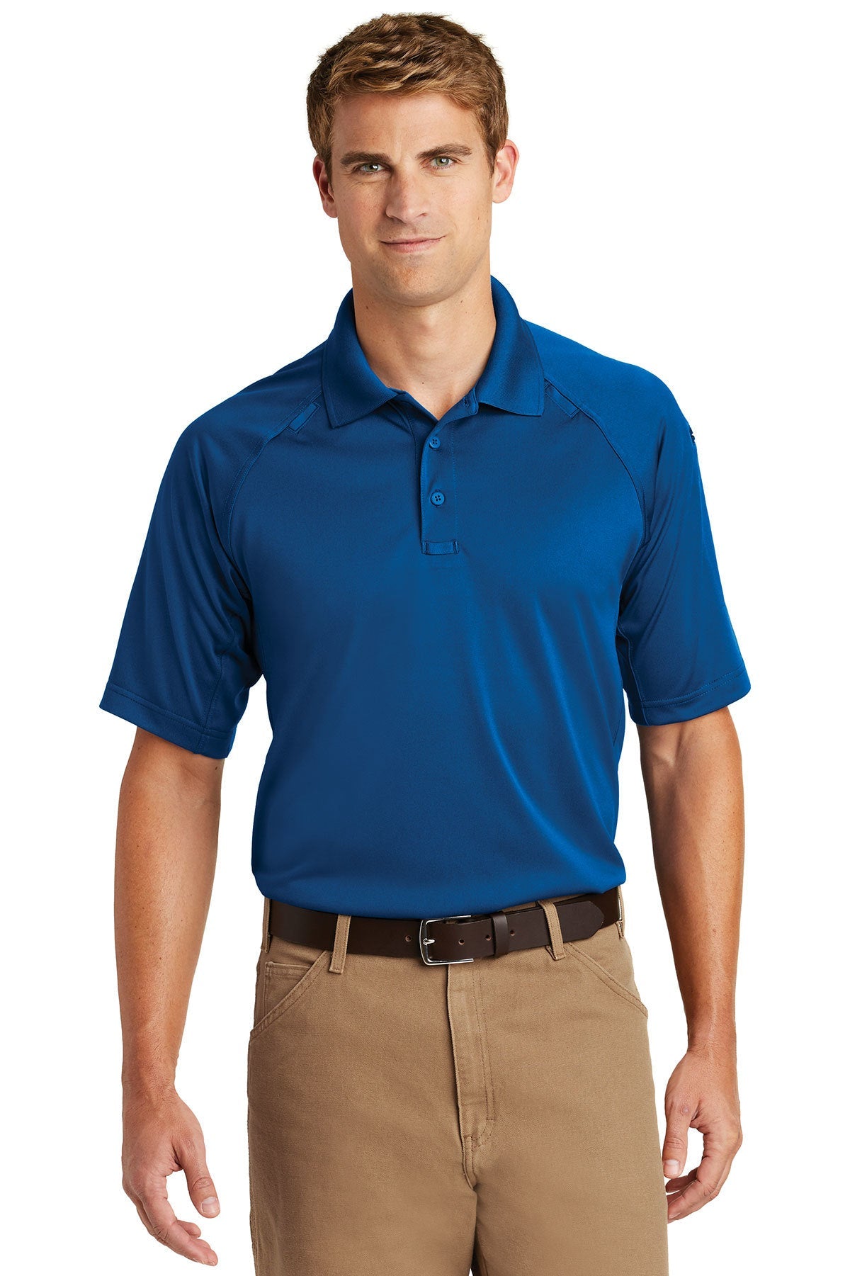 CornerStone Men's Tall Select Tactical Polo Shirt - Royal Blue | Moisture-Wicking & Breathable Performance Shirt for Outdoor, Work & Casual Wear